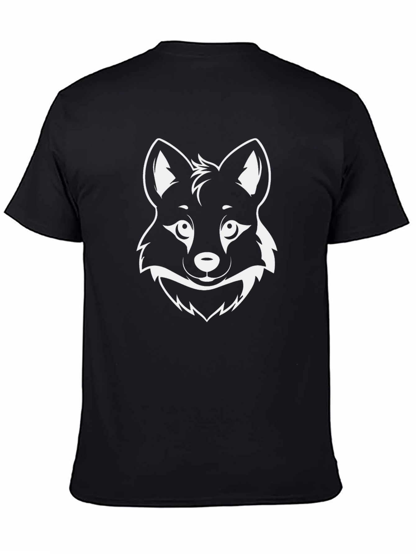Fox Graphic Tee - Black Cotton Comfort