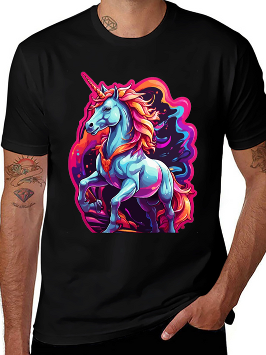 Unicorn Graphic T-Shirt - Colorful Fantasy Tee