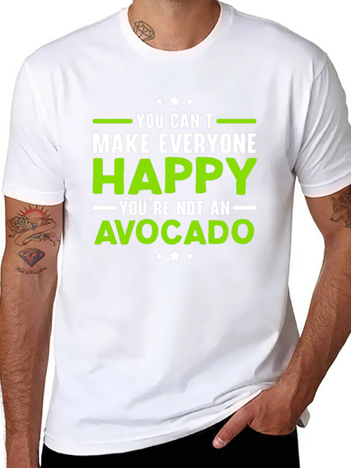 Funny Avocado T-Shirt - You Cant Make Everyone Happy