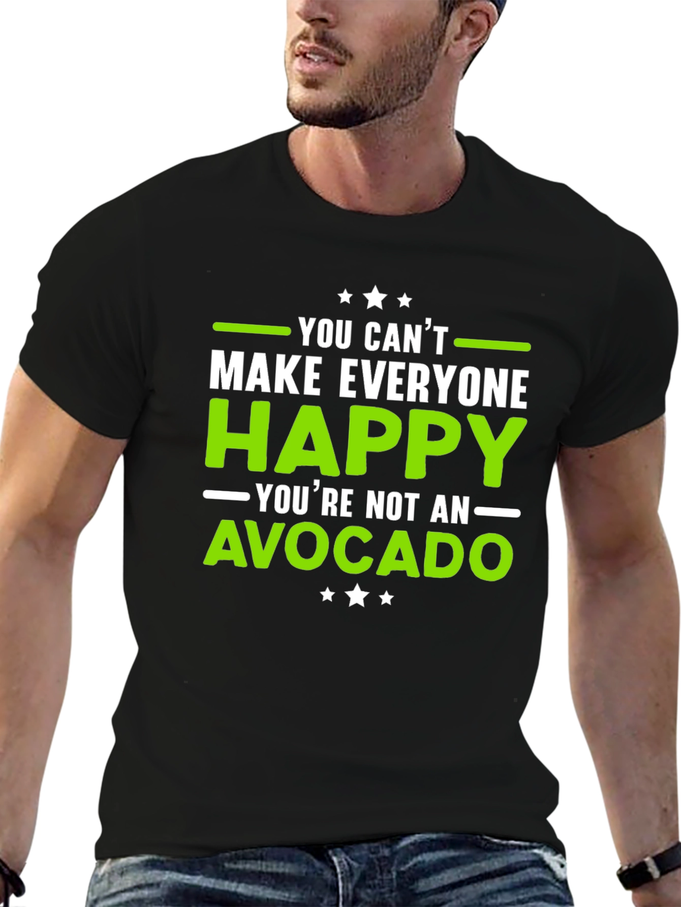 Funny Avocado T-Shirt - You Cant Make Everyone Happy