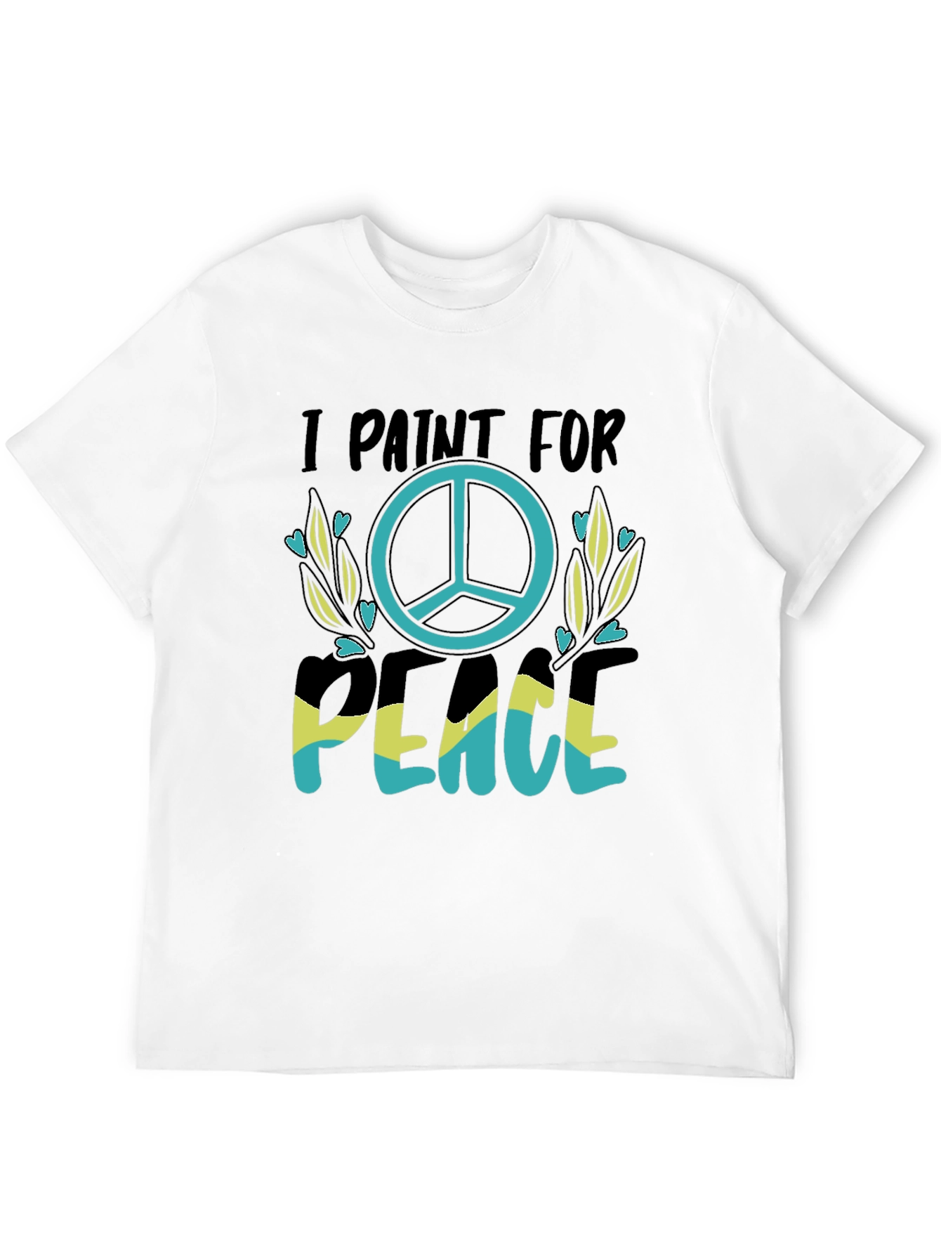 I Paint For Peace T-Shirt Black