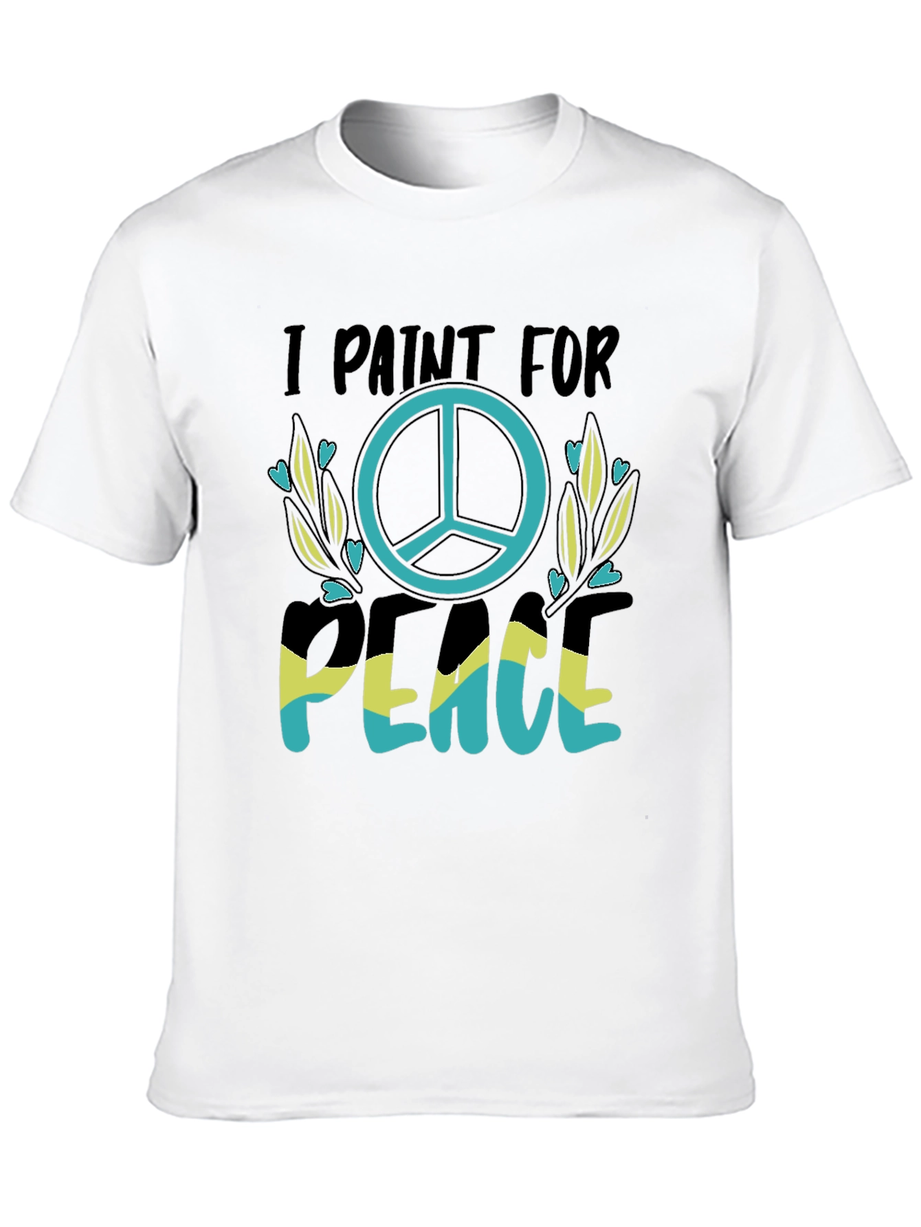 I Paint For Peace T-Shirt Black
