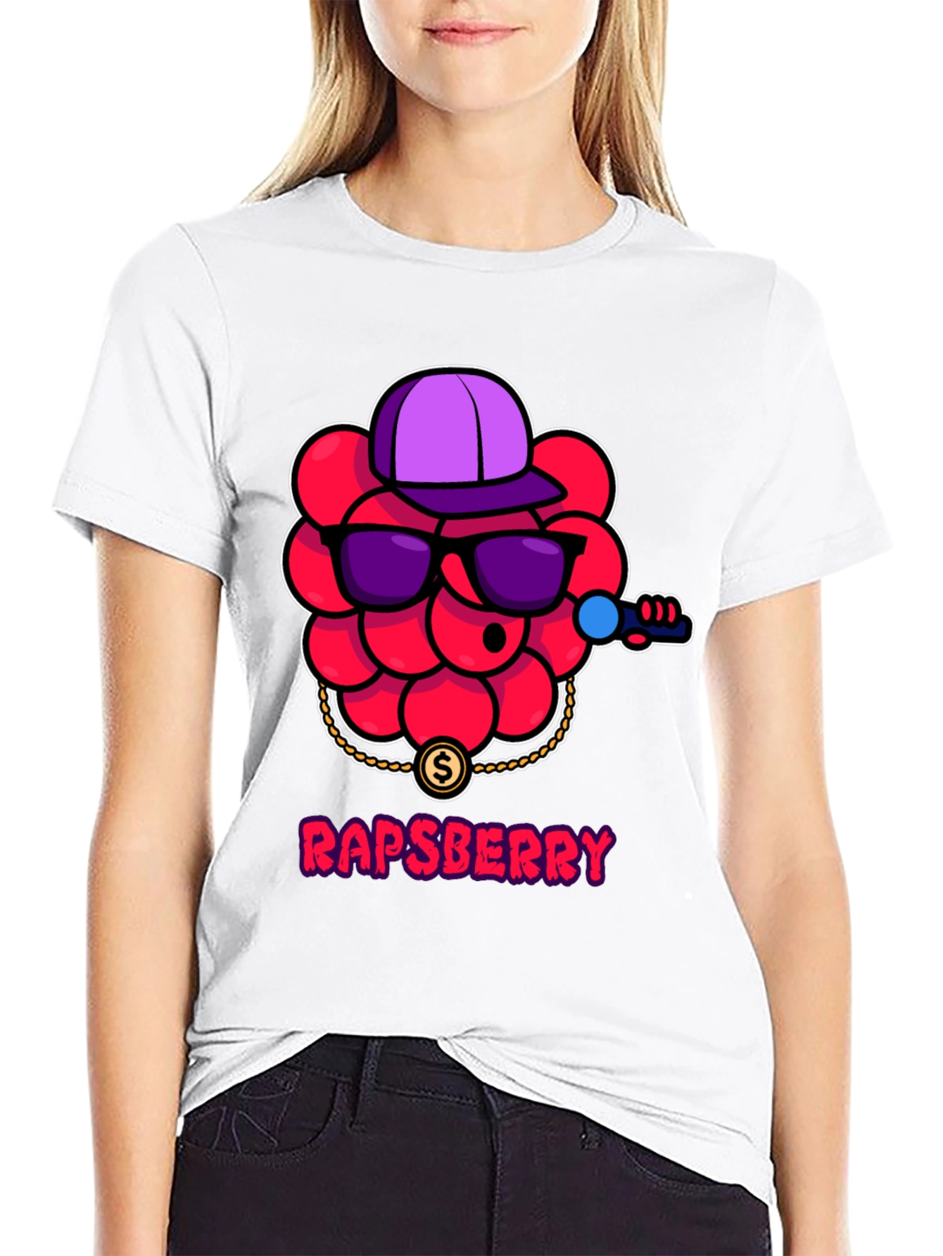 Rapberry Graphic T-Shirt - Hip Hop Berry Design