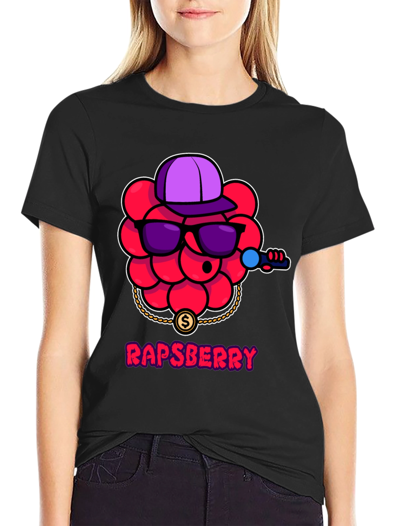 Rapberry Graphic T-Shirt - Hip Hop Berry Design