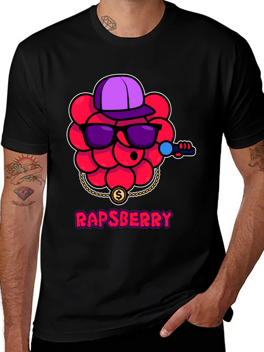 Rapberry Graphic T-Shirt - Hip Hop Berry Design