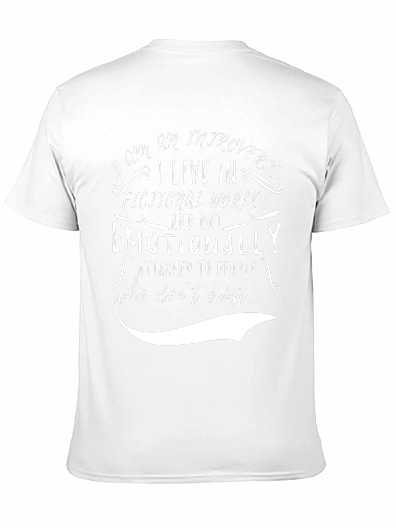 Introvert Fictional Worlds Black T-Shirt