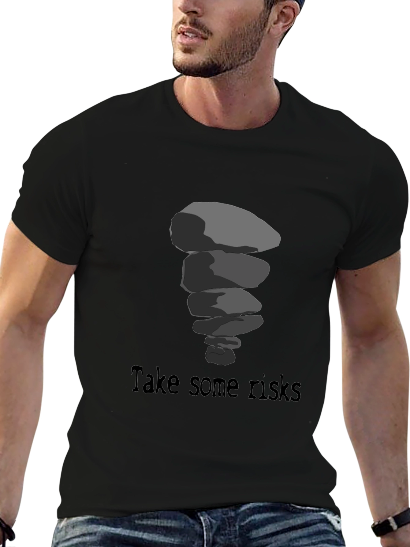Risk Taker T-Shirt - Stacked Stone Design