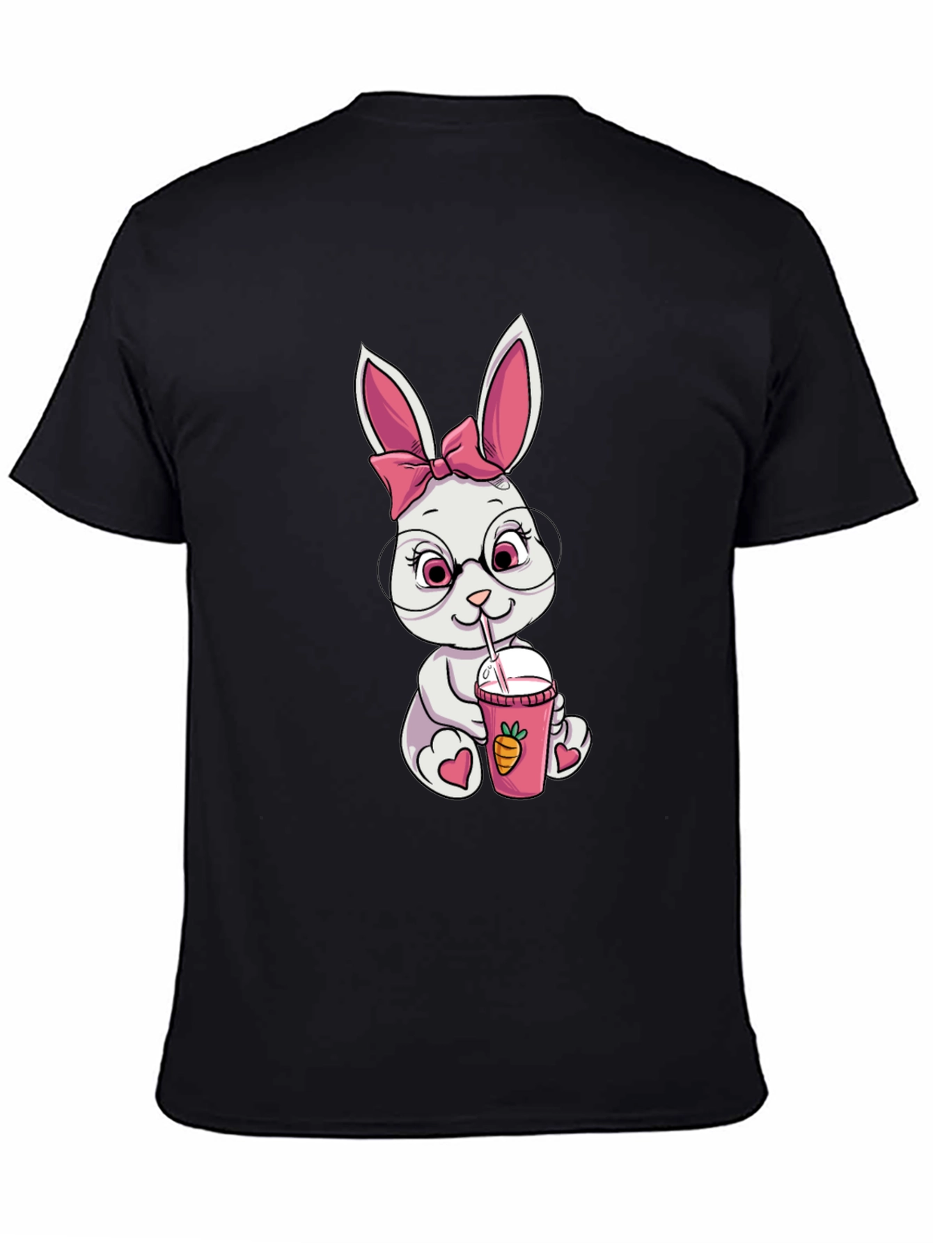 Bunny Sipping Drink Graphic Tee