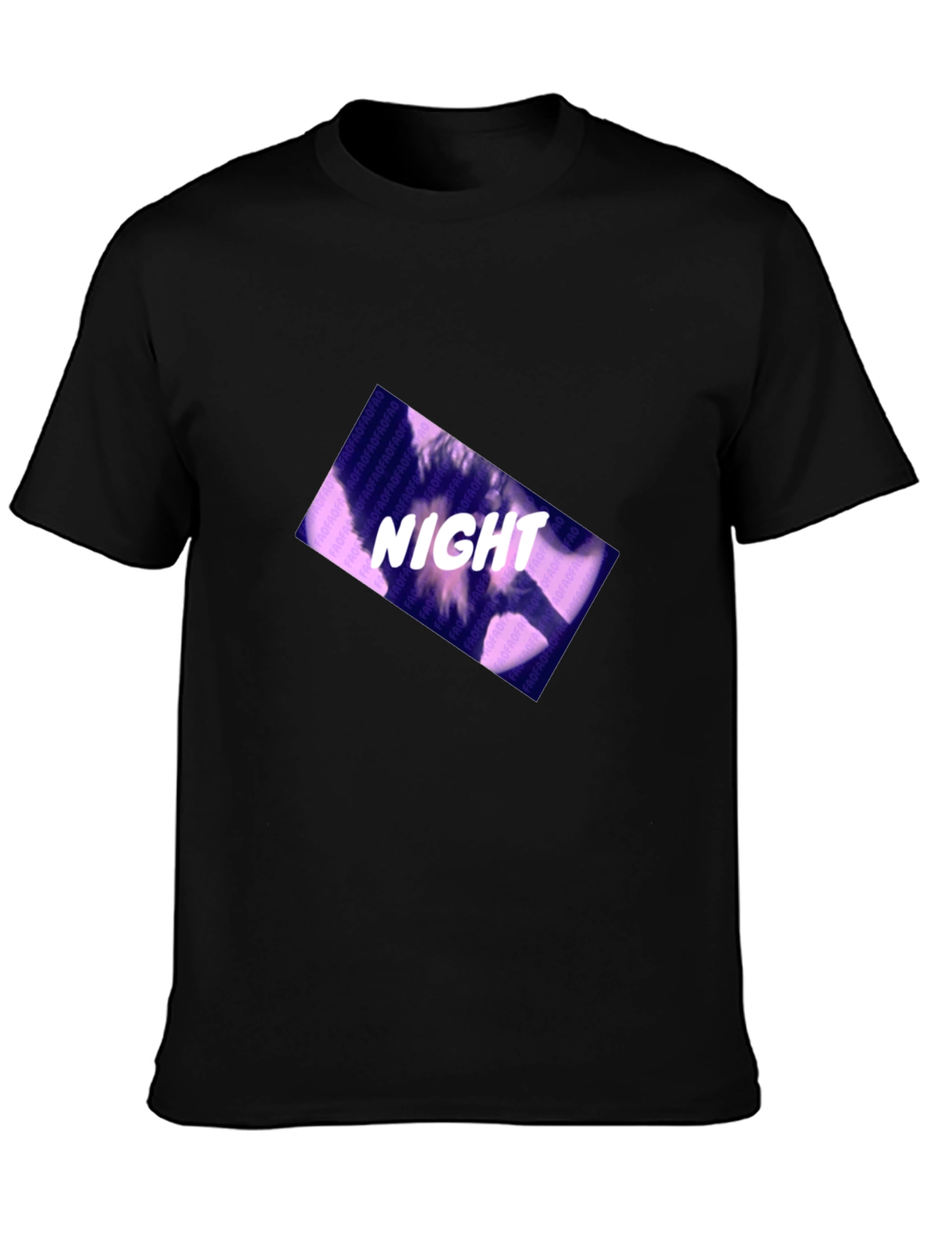 Night Design Black T-Shirt