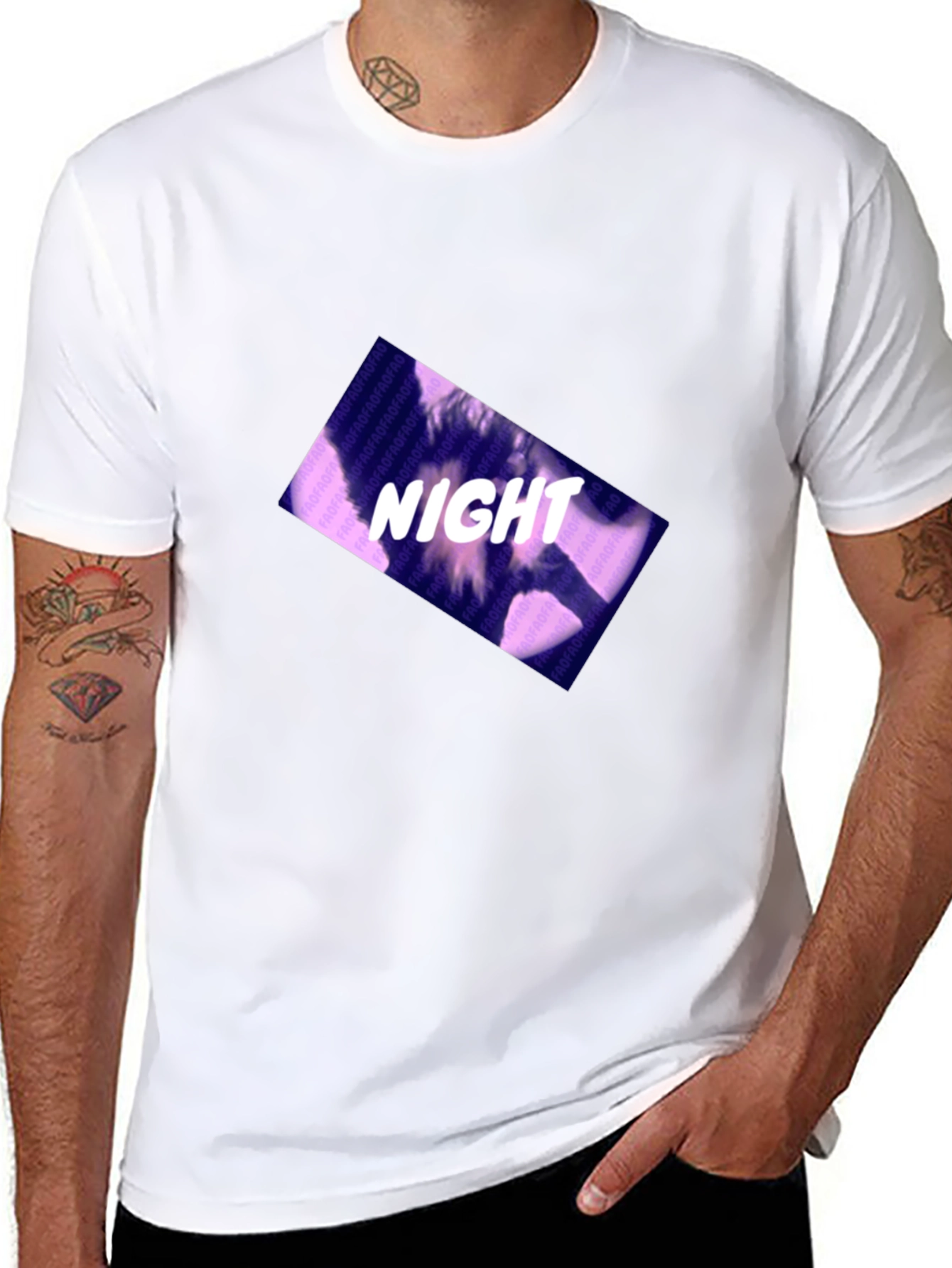 Night Design Black T-Shirt