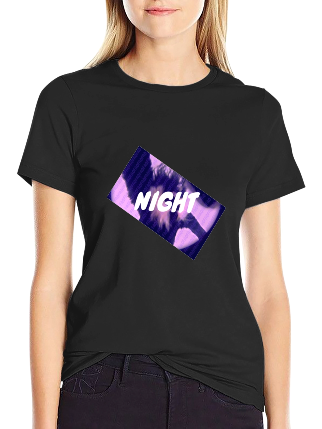 Night Design Black T-Shirt