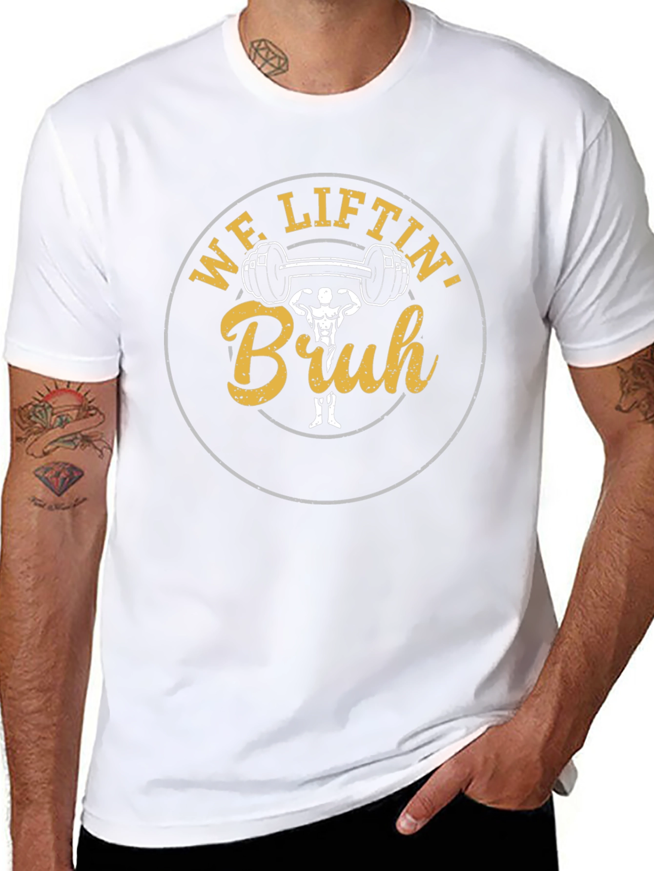 We Liftin Bruh Graphic T-Shirt