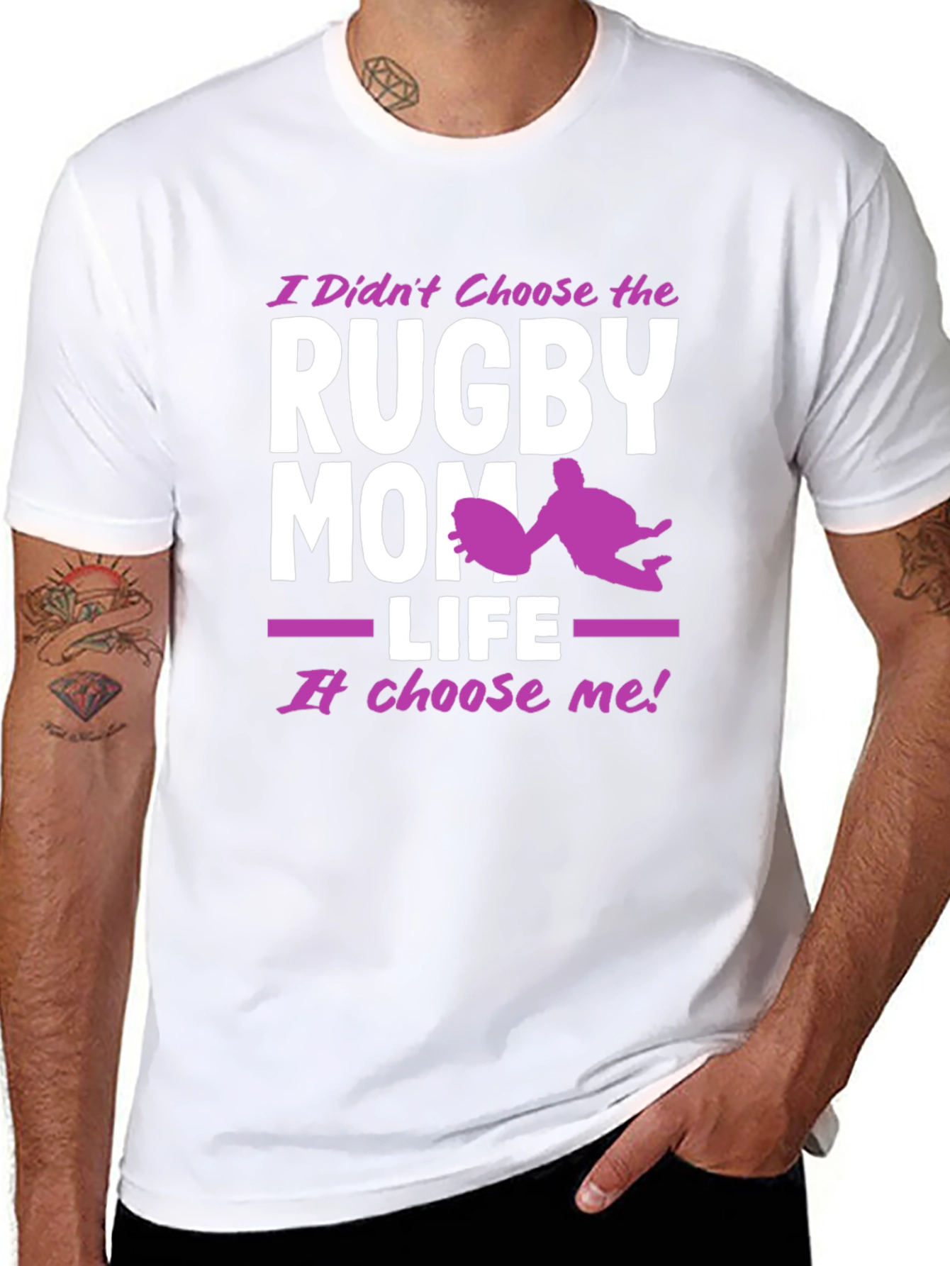 Rugby Mom Life Graphic T-Shirt
