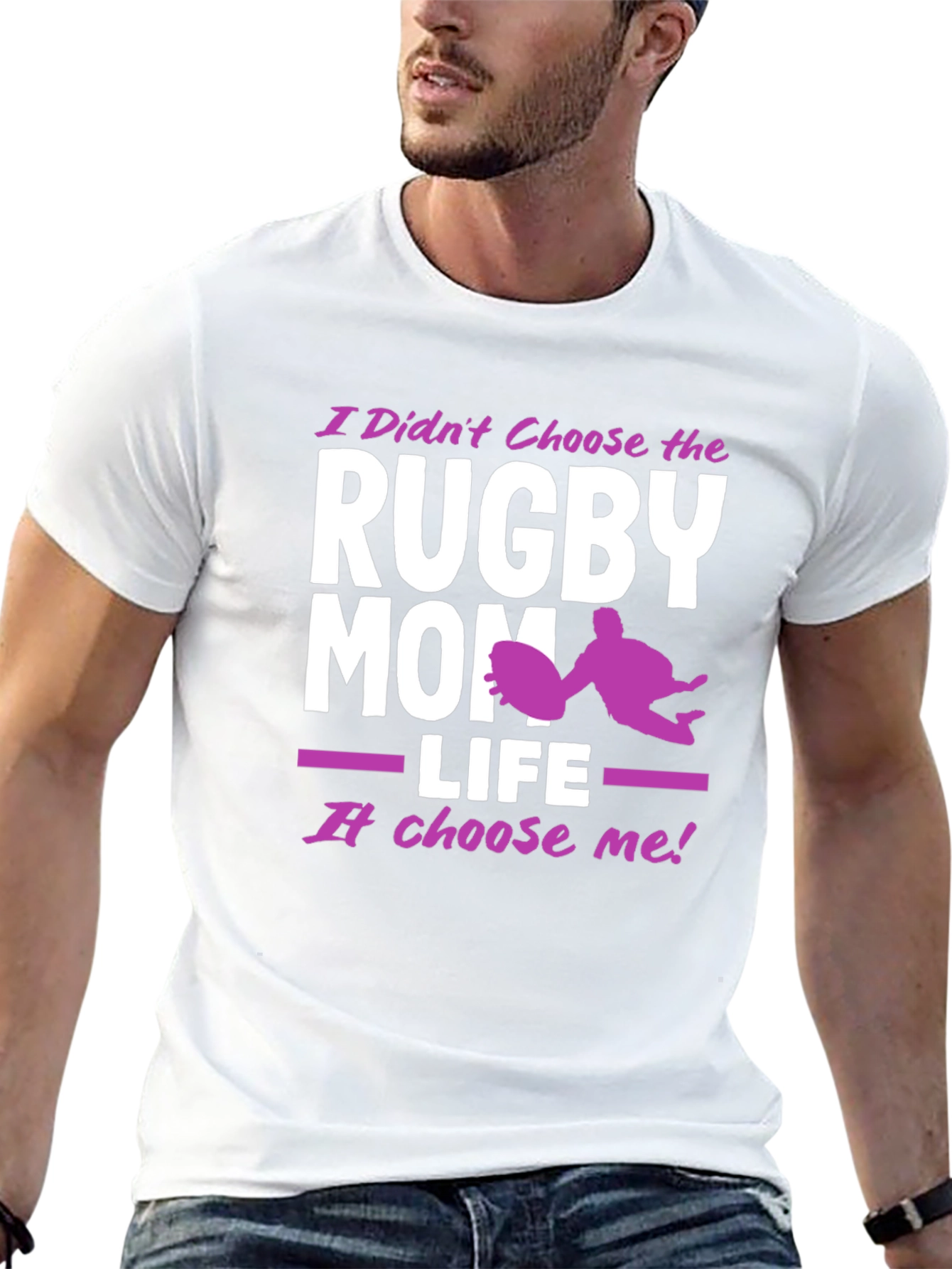 Rugby Mom Life Graphic T-Shirt