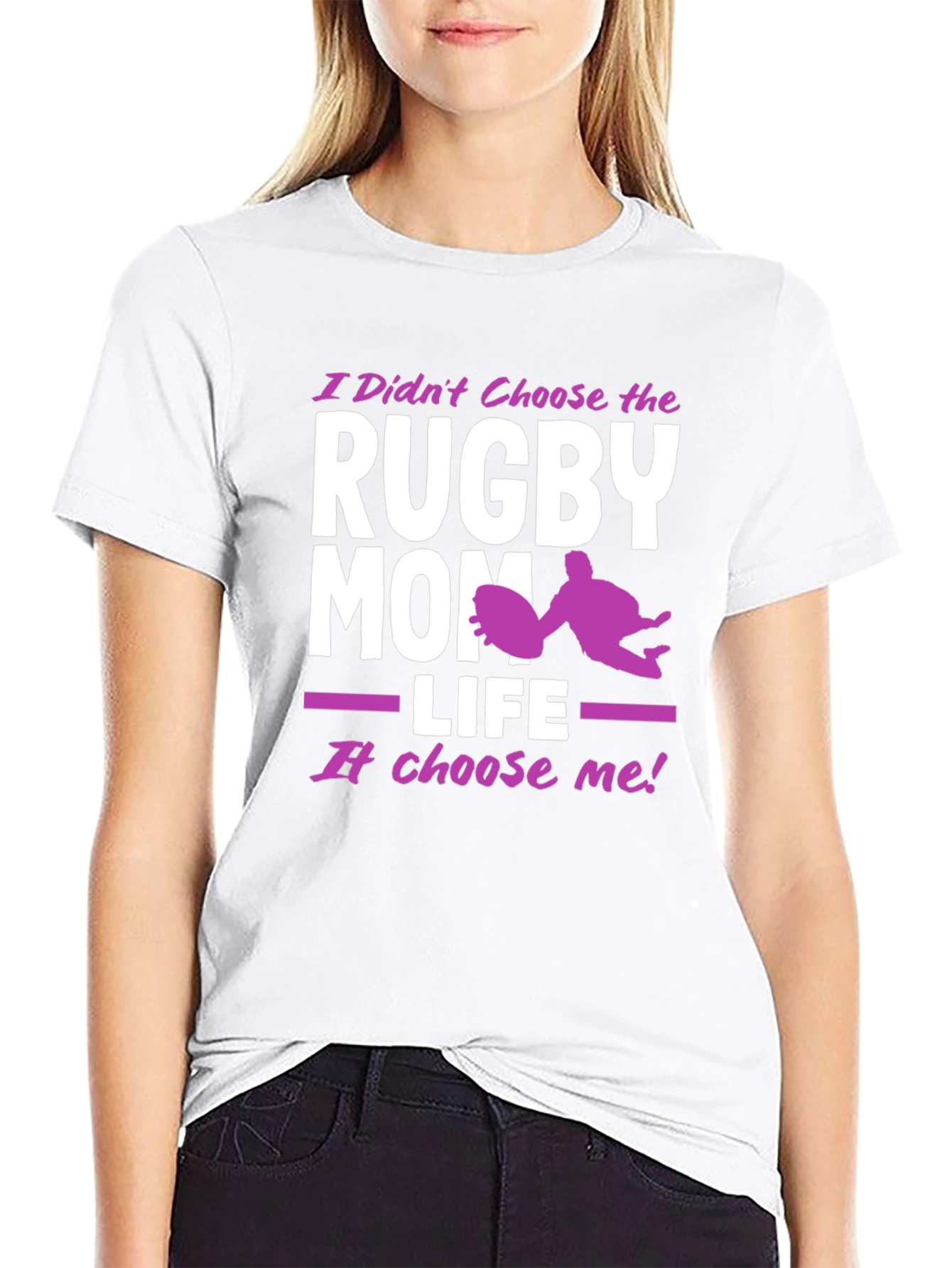 Rugby Mom Life Graphic T-Shirt