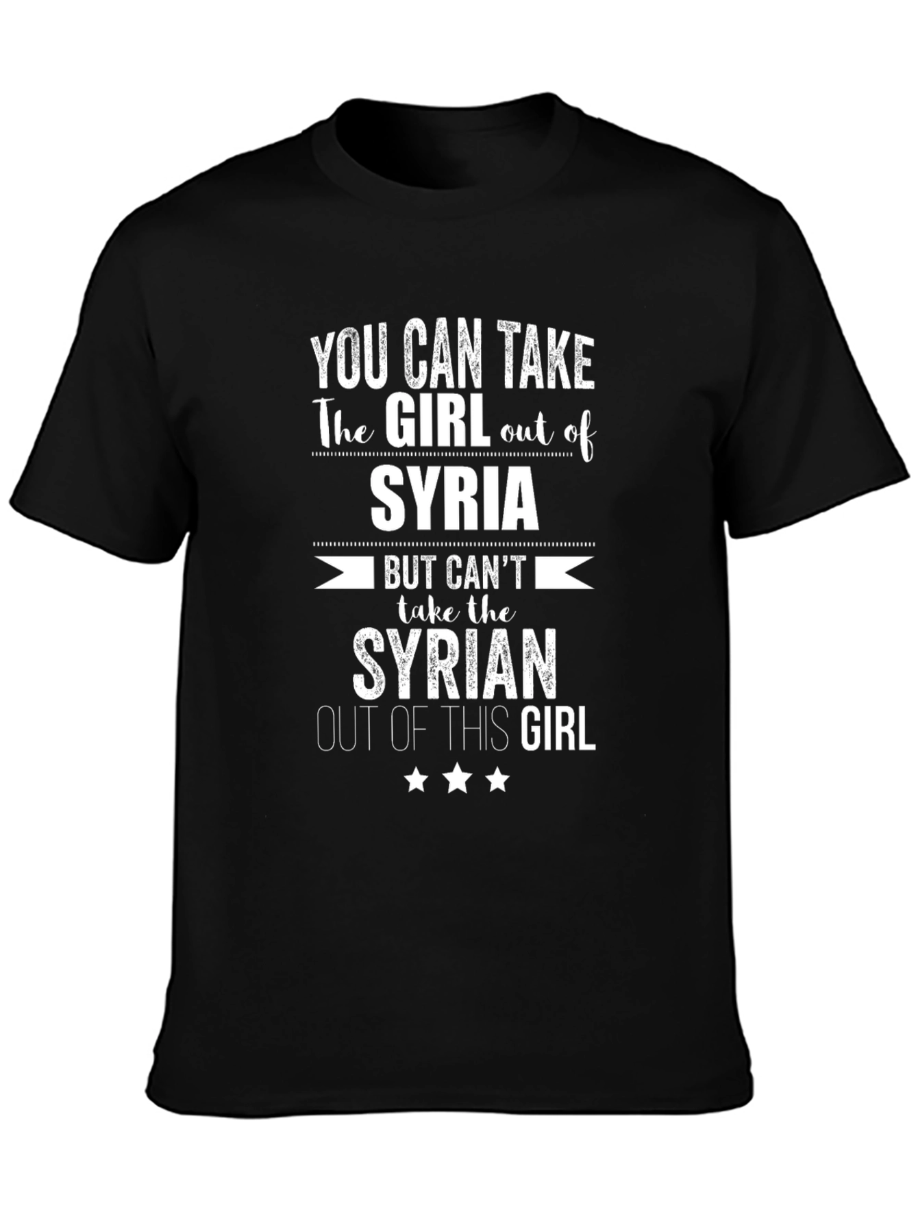 Syria Girl T-Shirt: Syrian Pride Graphic Tee