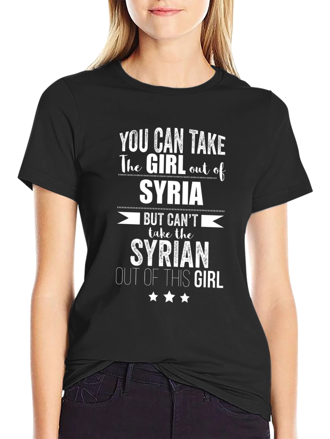 Syria Girl T-Shirt: Syrian Pride Graphic Tee