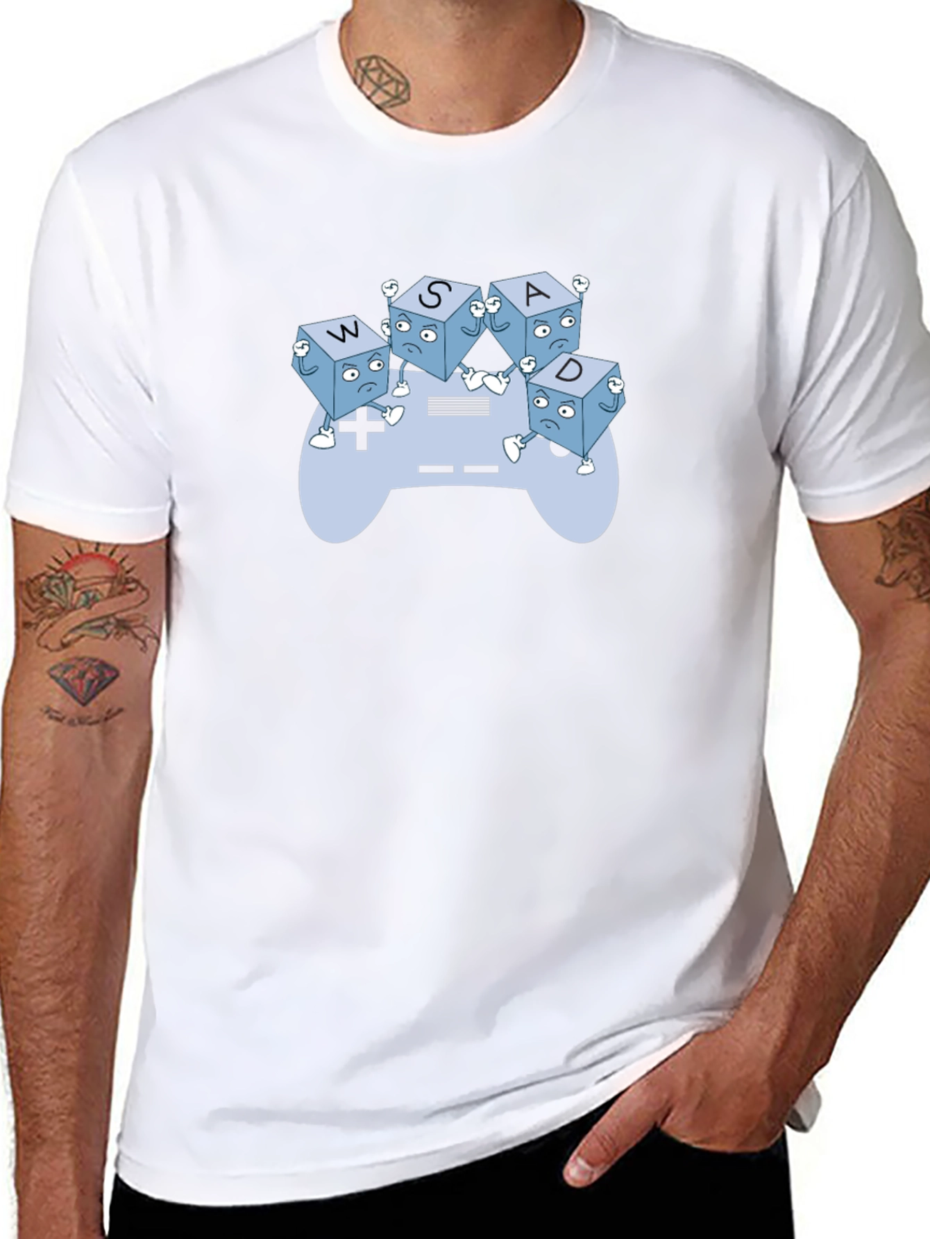 WASD Controller T-Shirt - Gamer Style