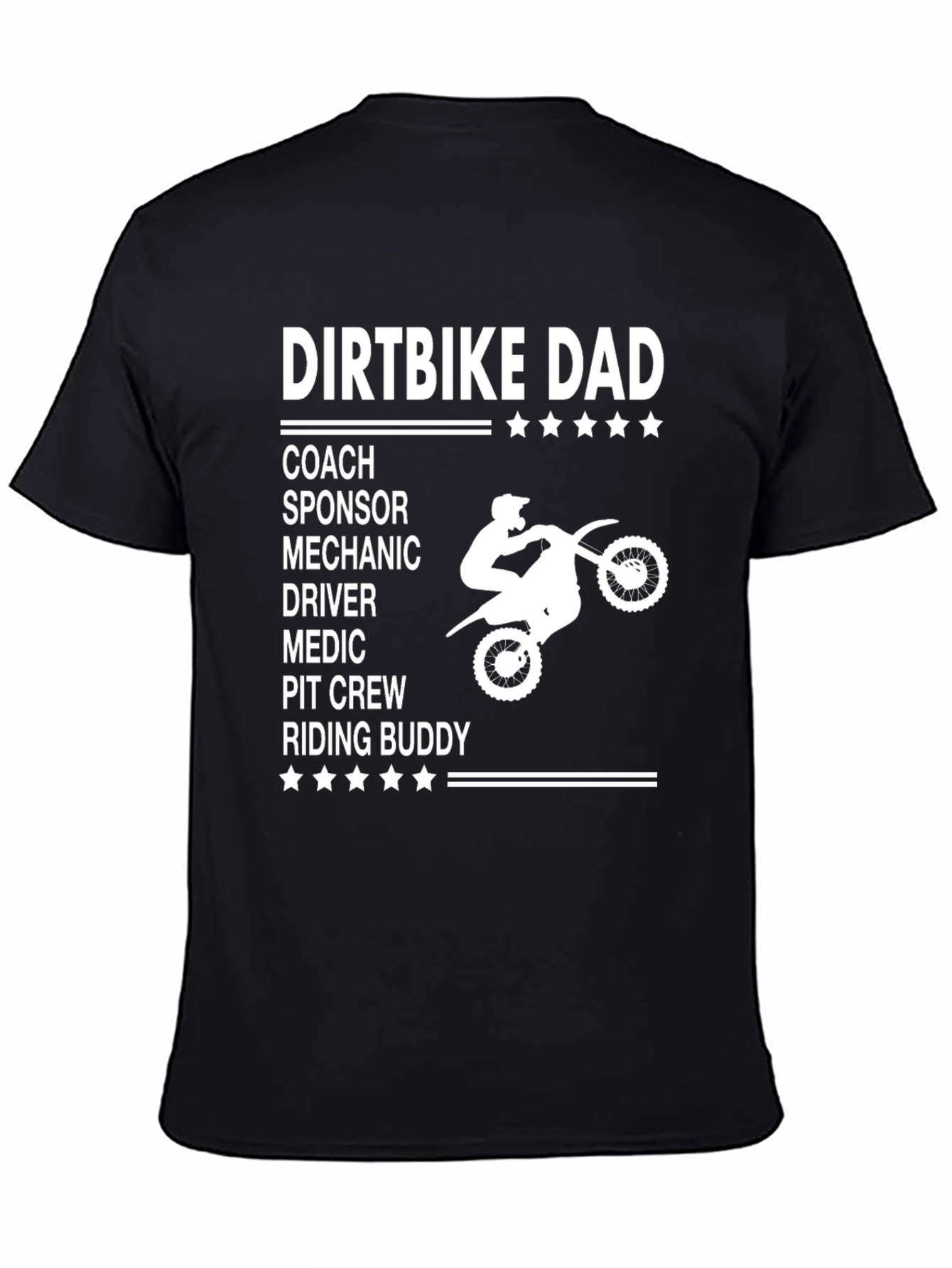 Dirtbike Dad Graphic Tee - Motocross Father T-Shirt