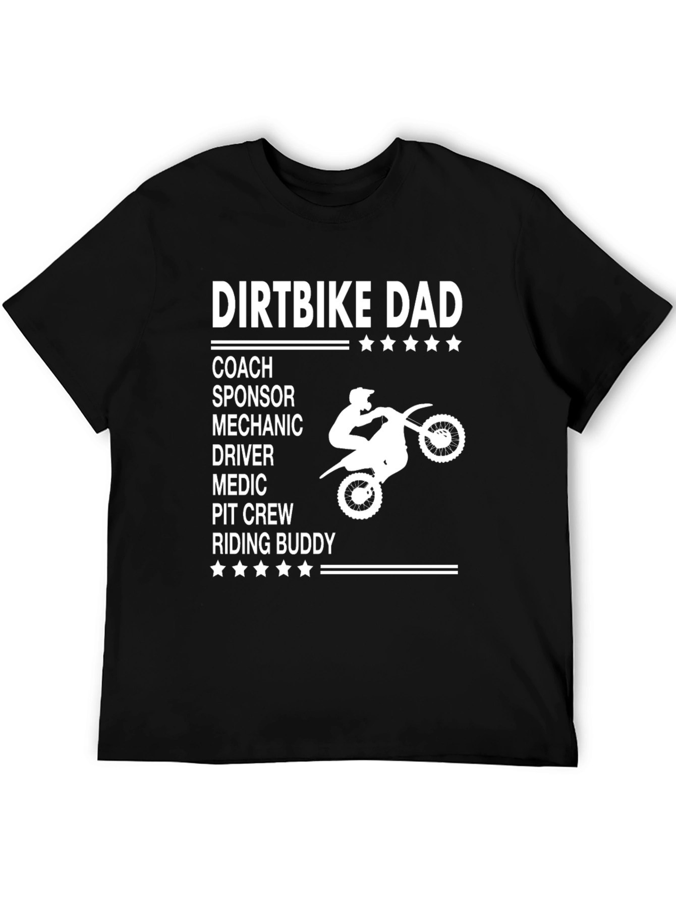 Dirtbike Dad Graphic Tee - Motocross Father T-Shirt