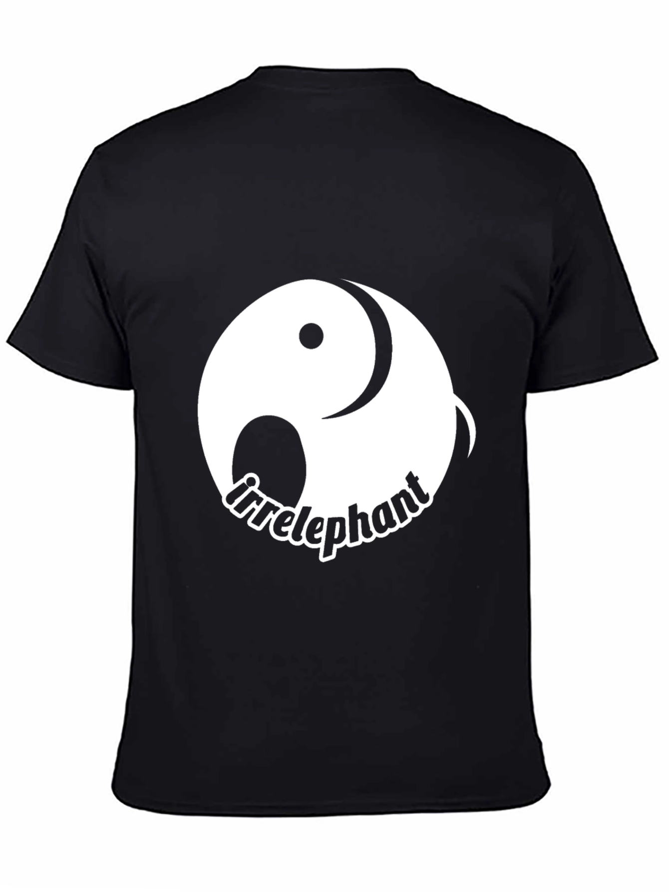 Irrelephant Graphic Tee - Yin Yang Elephant Design