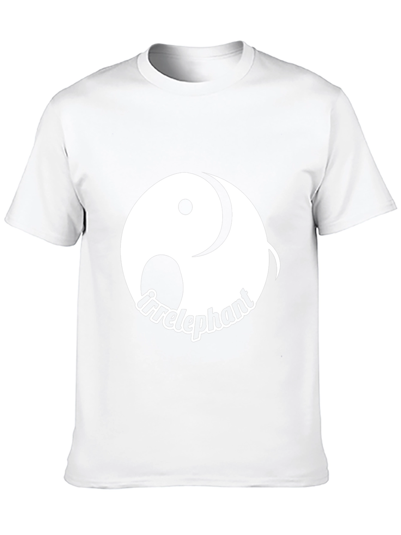 Irrelephant Graphic Tee - Yin Yang Elephant Design