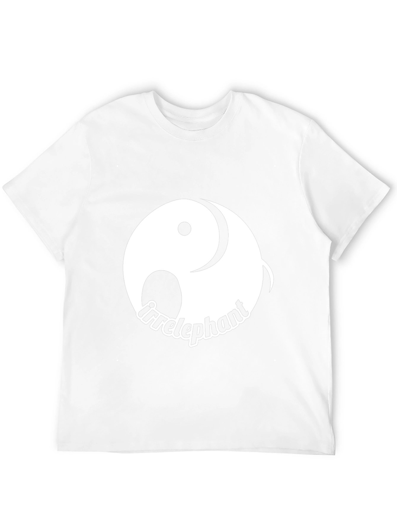 Irrelephant Graphic Tee - Yin Yang Elephant Design