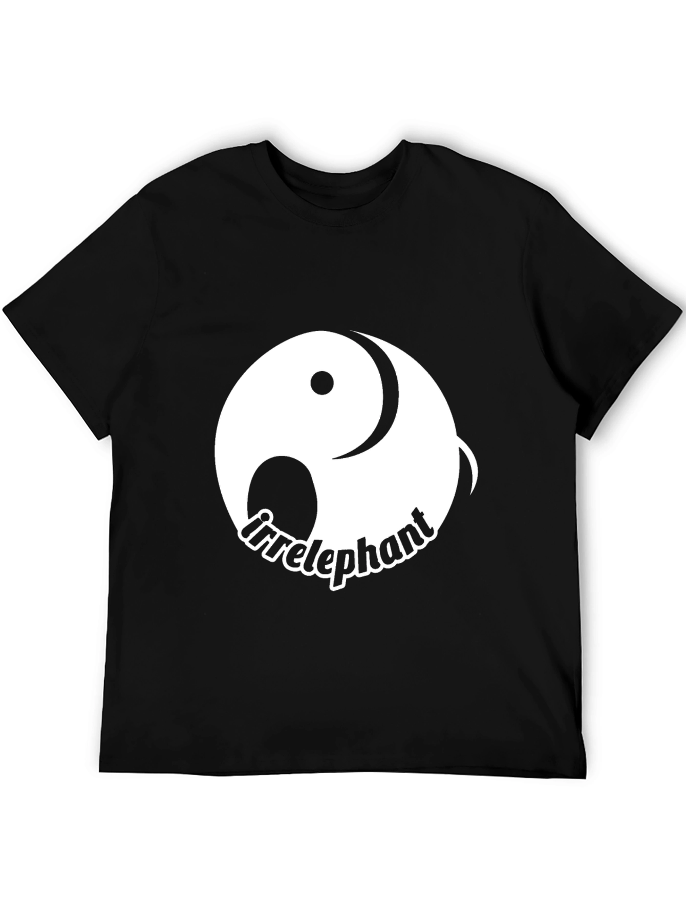 Irrelephant Graphic Tee - Yin Yang Elephant Design