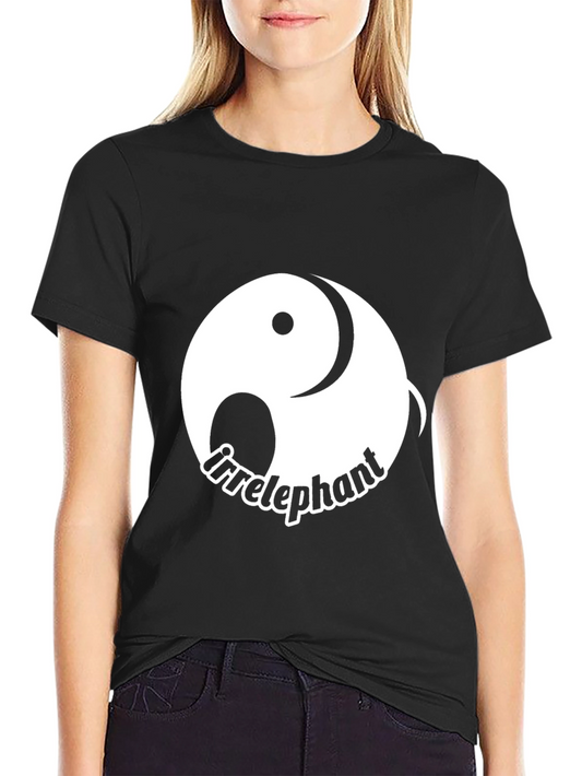 Irrelephant Graphic Tee - Yin Yang Elephant Design