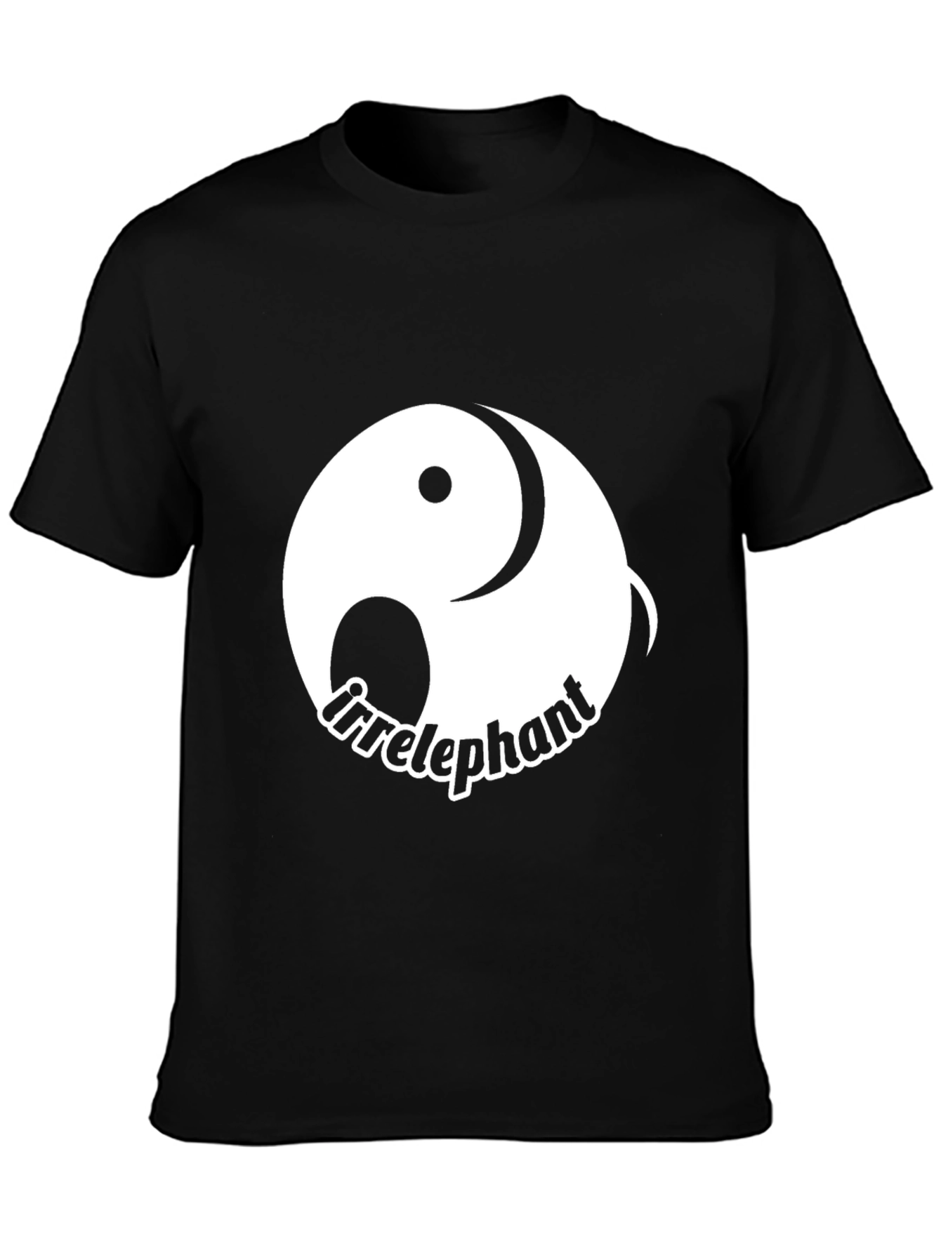 Irrelephant Graphic Tee - Yin Yang Elephant Design