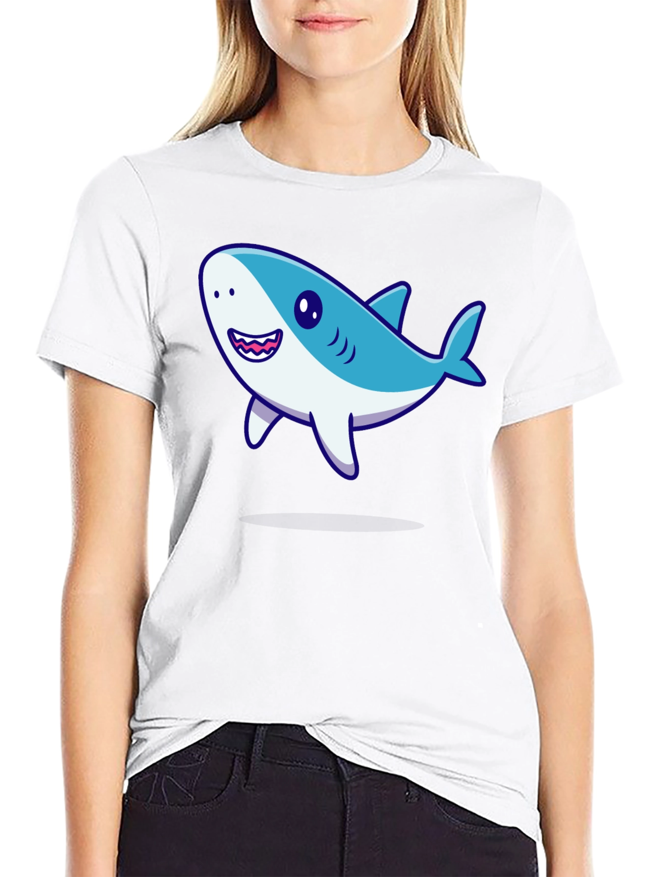 Shark Graphic Black T-Shirt