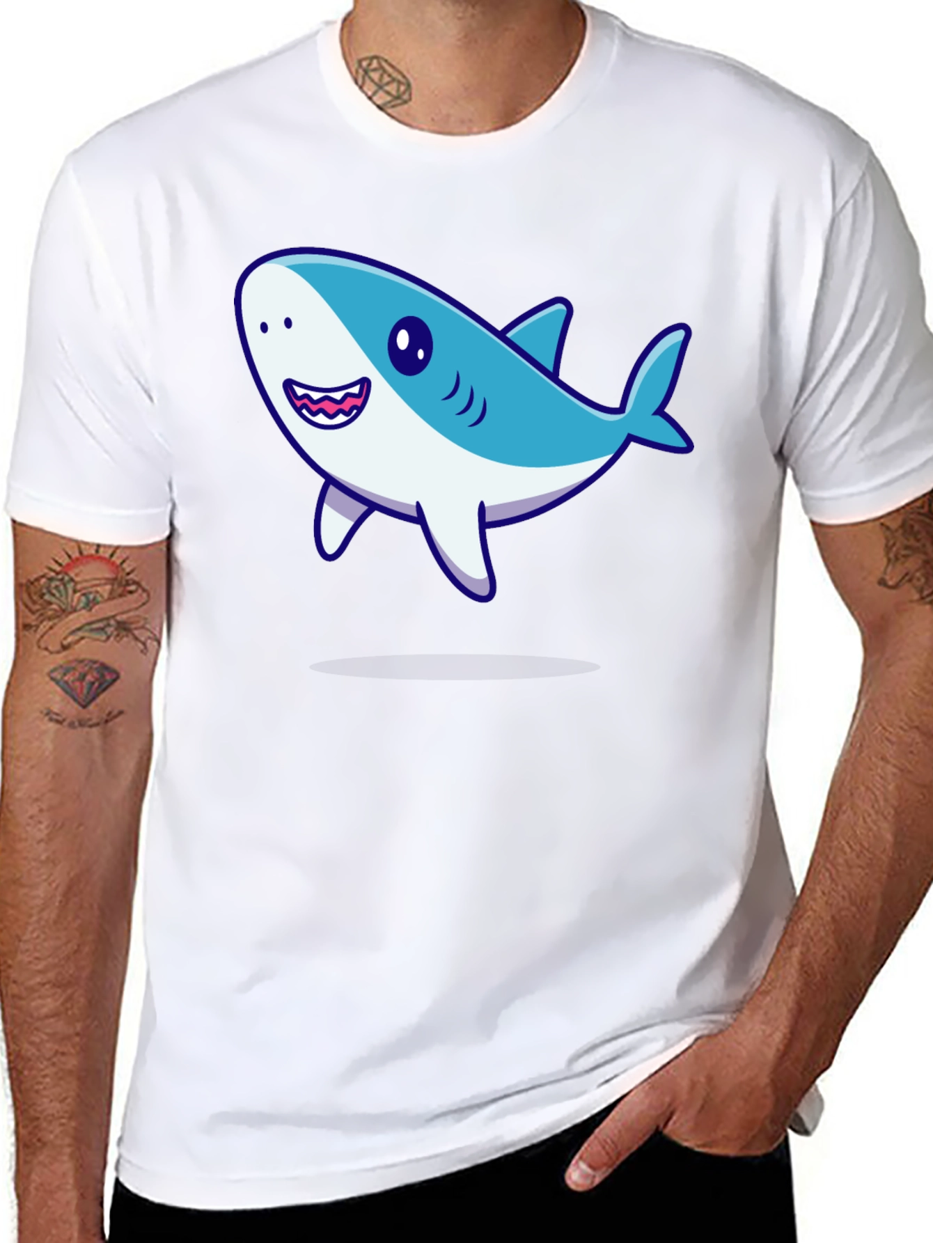 Shark Graphic Black T-Shirt