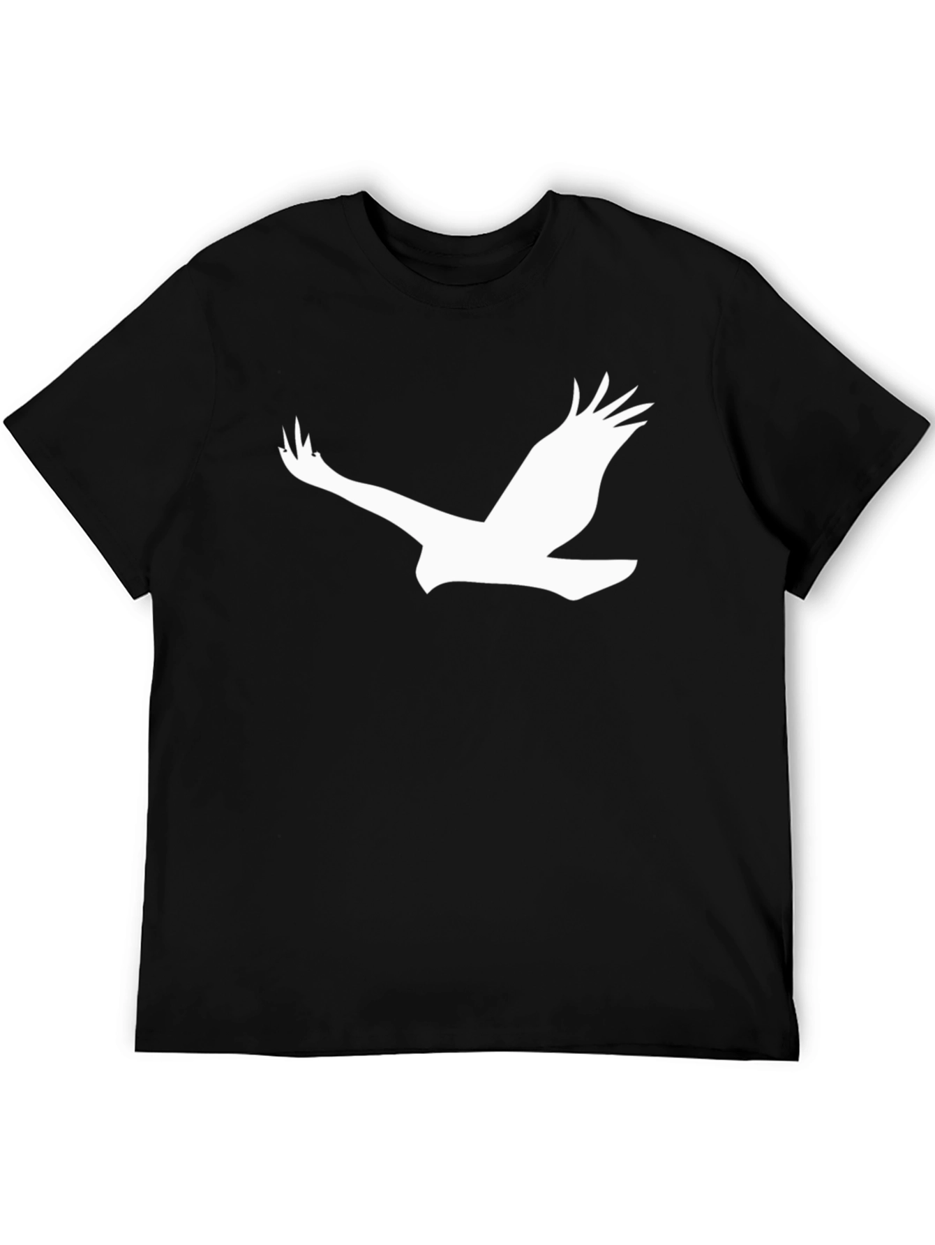 Black Tee with Eagle Graphic