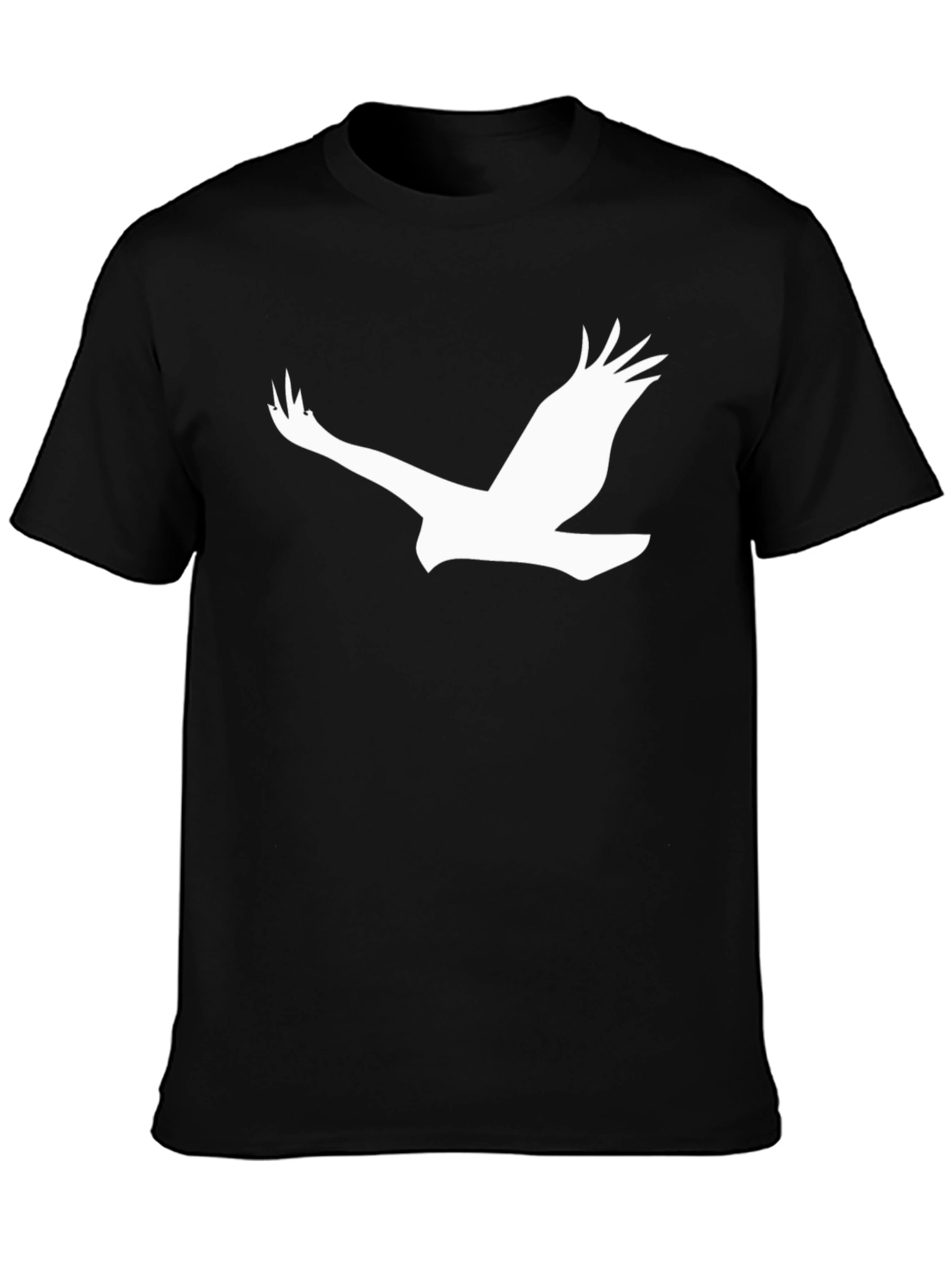 Black Tee with Eagle Graphic