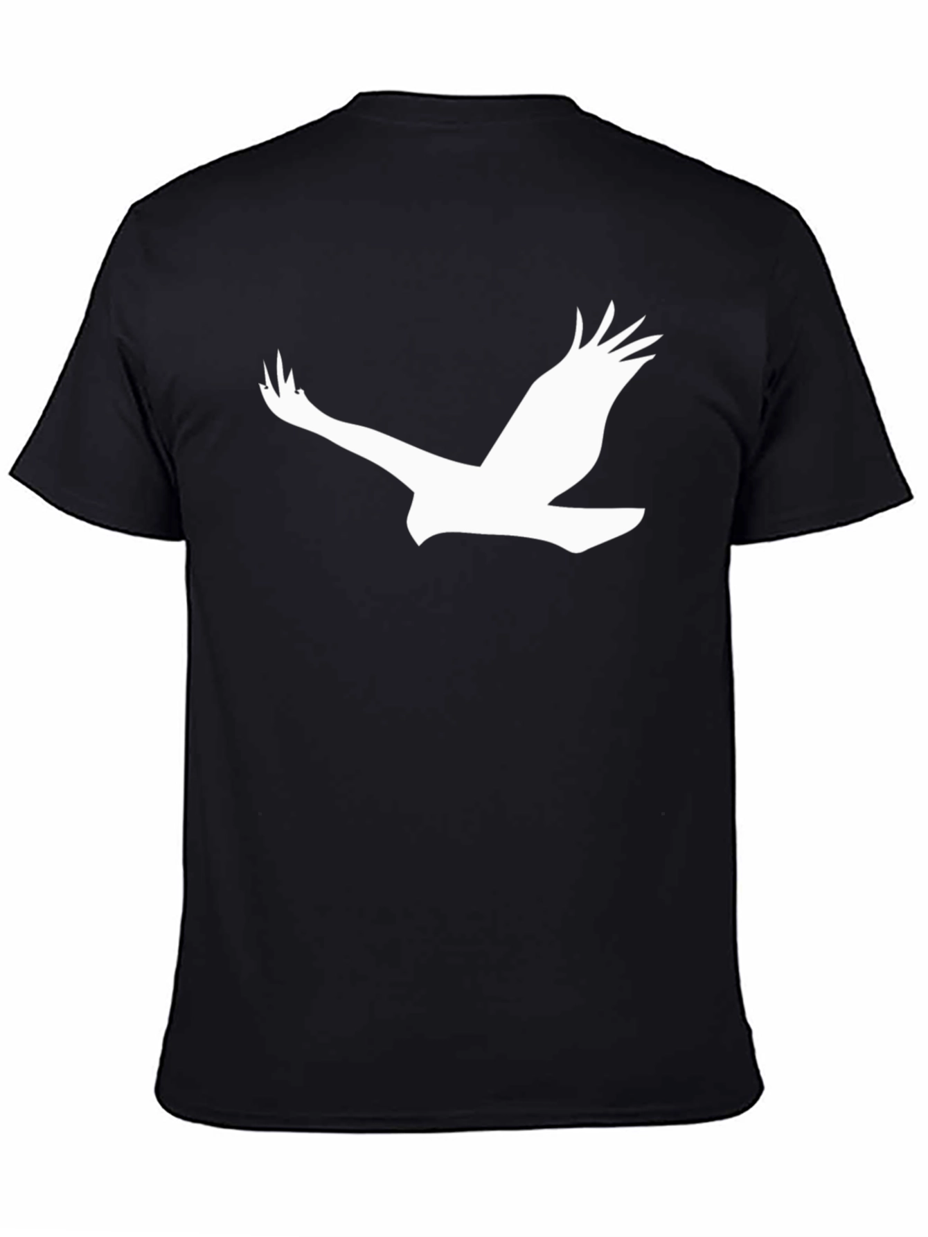Black Tee with Eagle Graphic