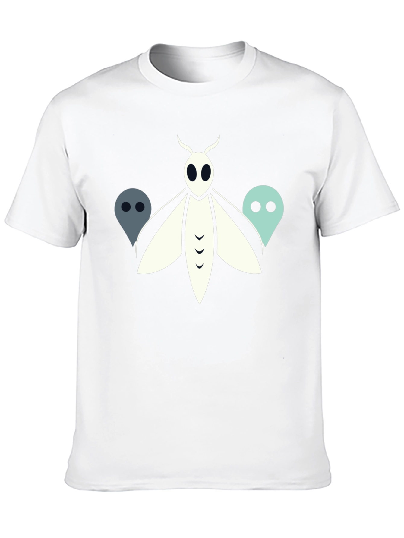 Moth and Ghost Graphic Tee - Black