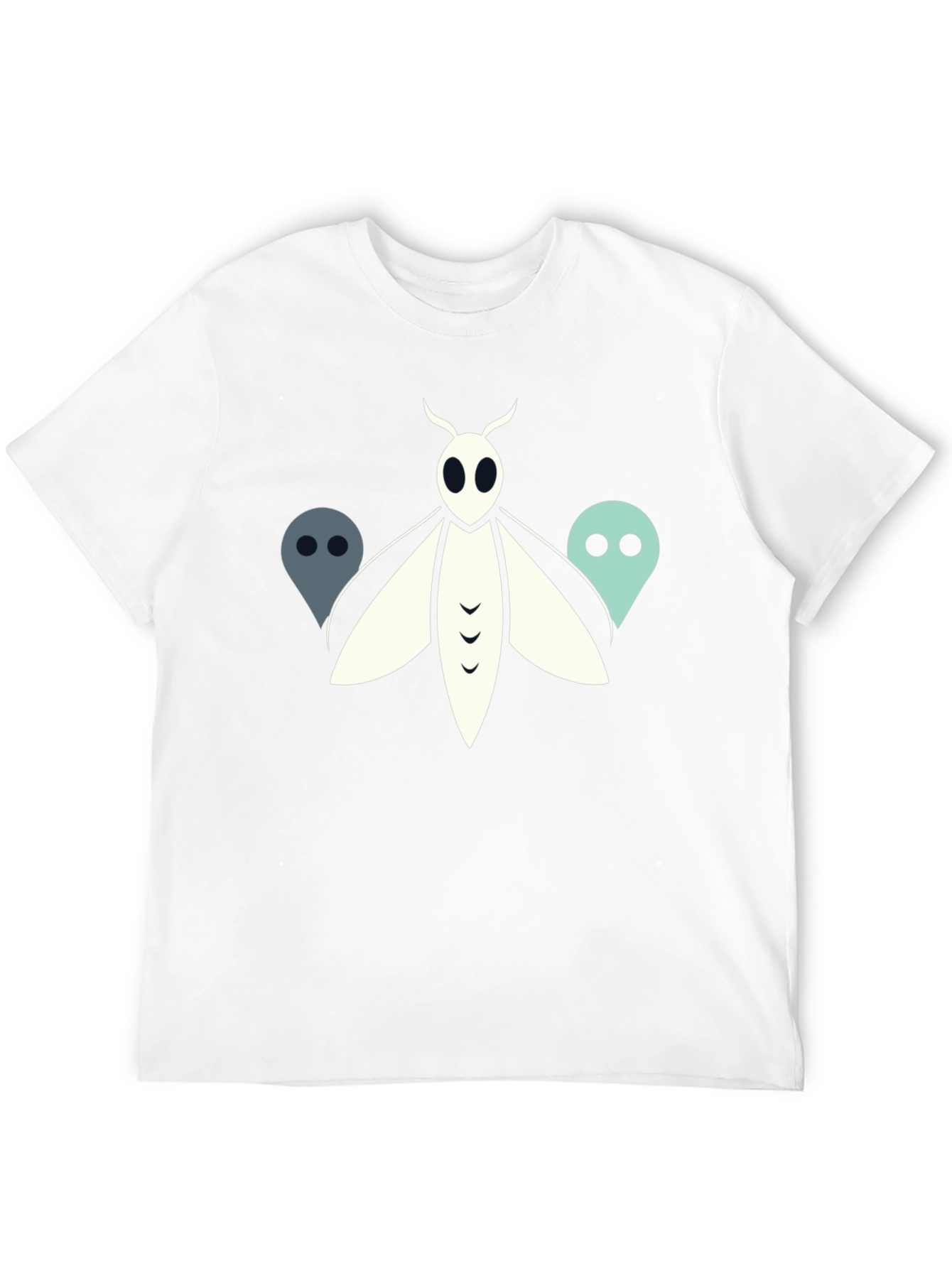 Moth and Ghost Graphic Tee - Black