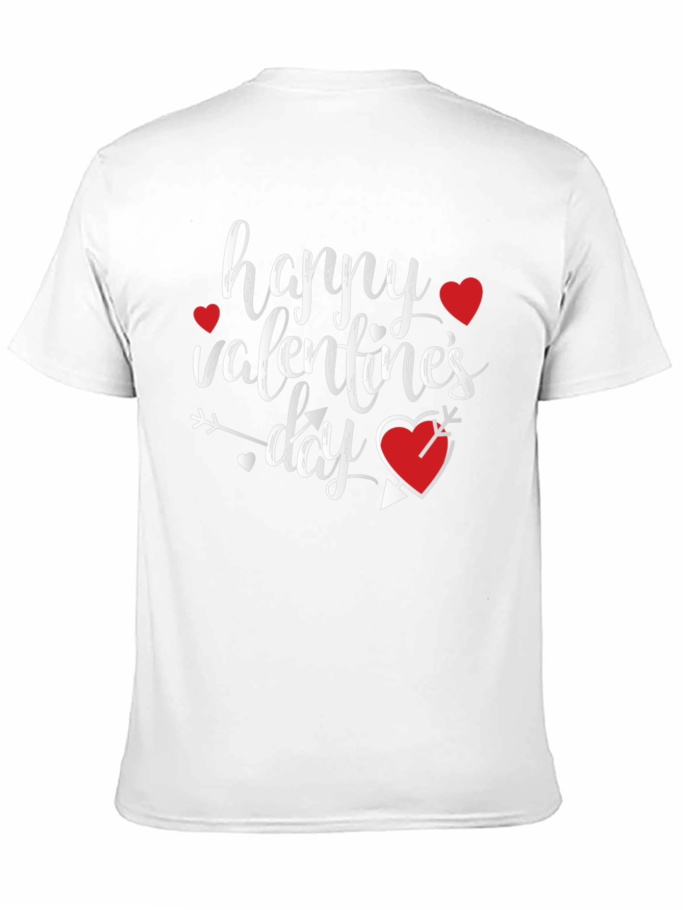 Happy Valentines Day Graphic T-Shirt - Black