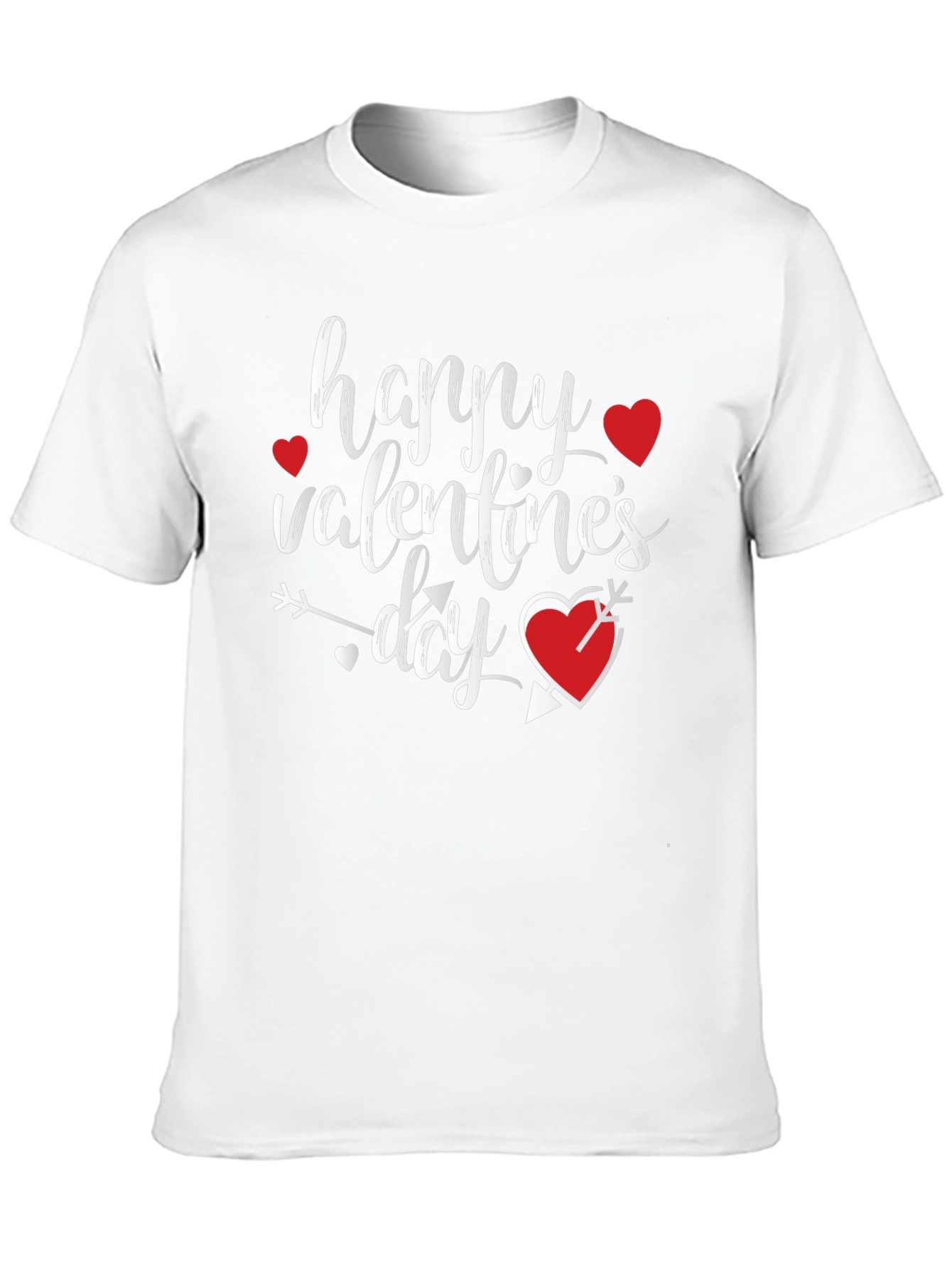 Happy Valentines Day Graphic T-Shirt - Black