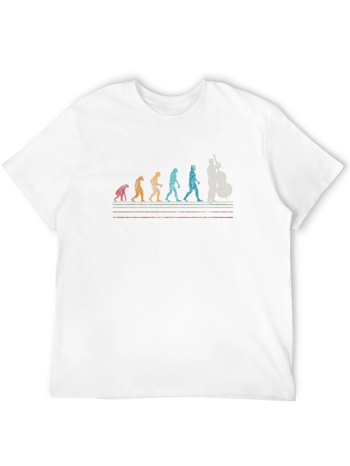 Bass Guitar Evolution T-Shirt - Musician Novelty Tee