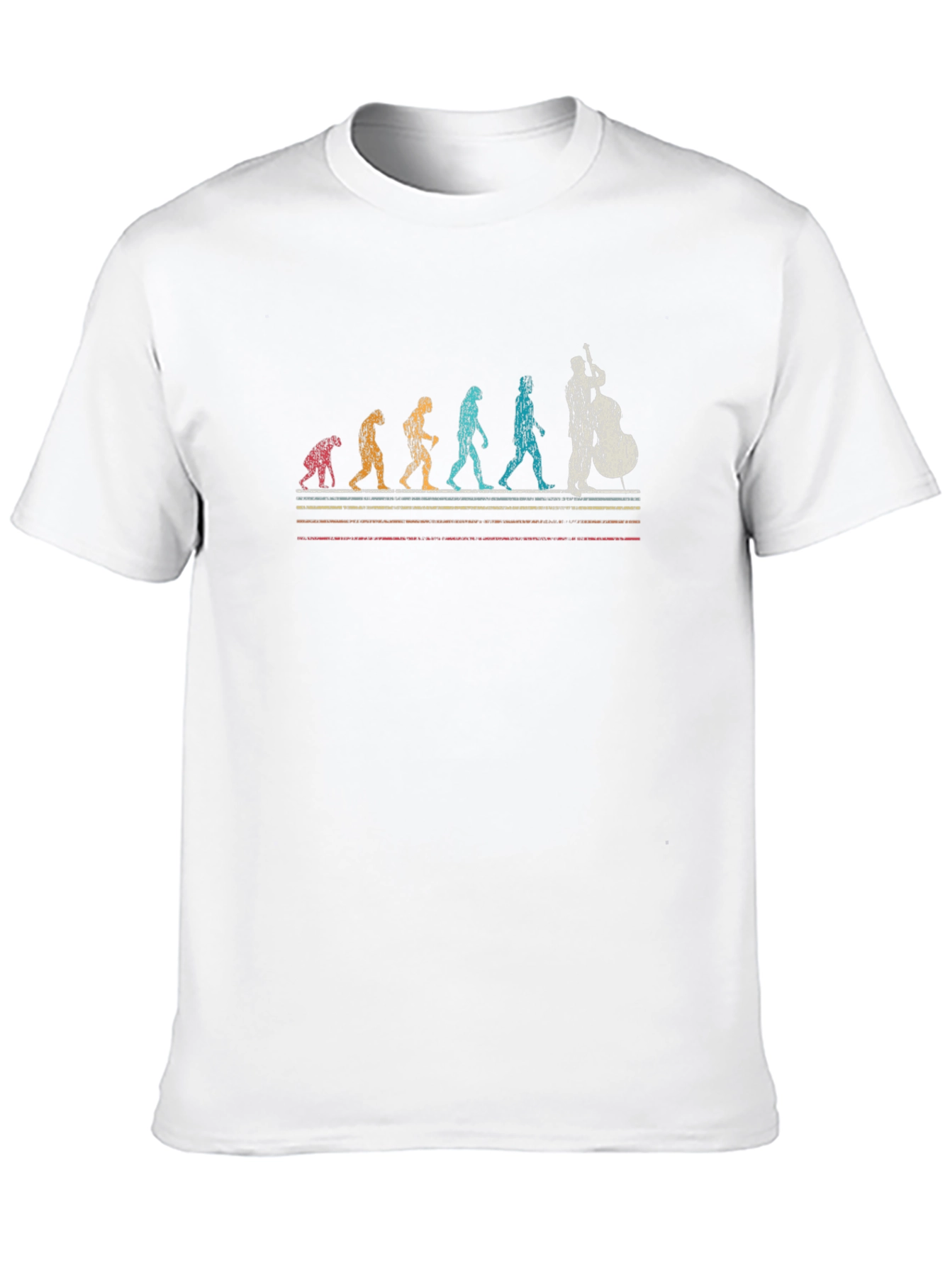 Bass Guitar Evolution T-Shirt - Musician Novelty Tee