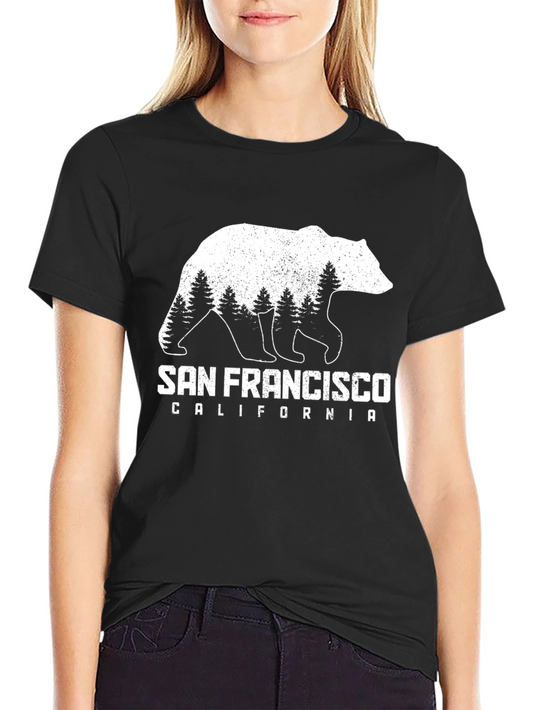 San Francisco Bear Graphic Tee - California Souvenir