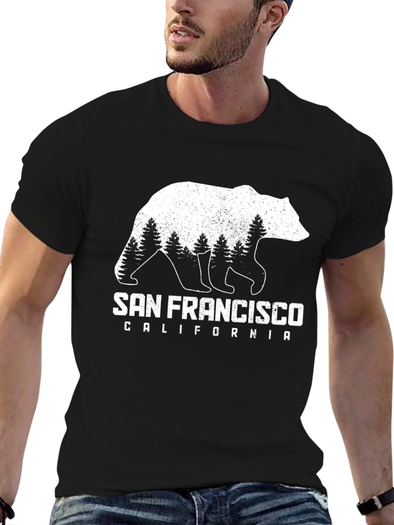 San Francisco Bear Graphic Tee - California Souvenir