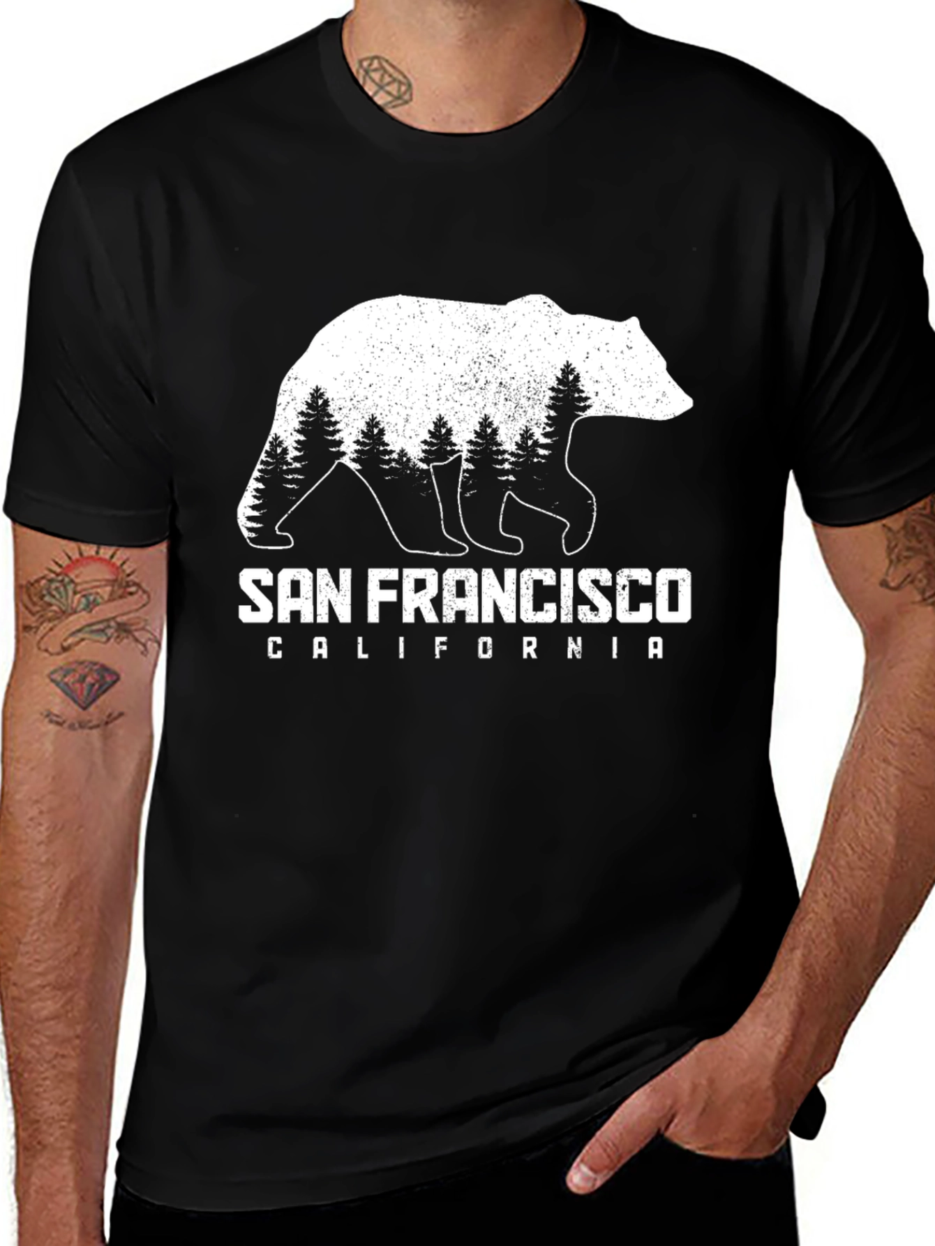San Francisco Bear Graphic Tee - California Souvenir