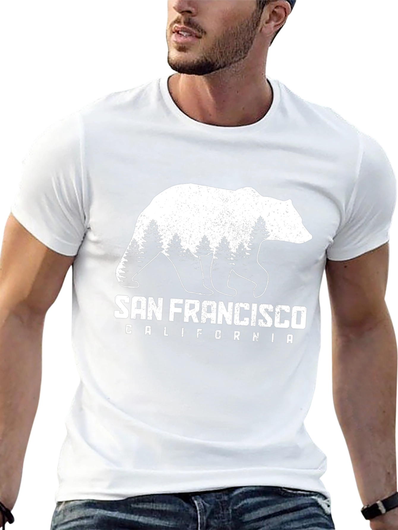 San Francisco Bear Graphic Tee - California Souvenir