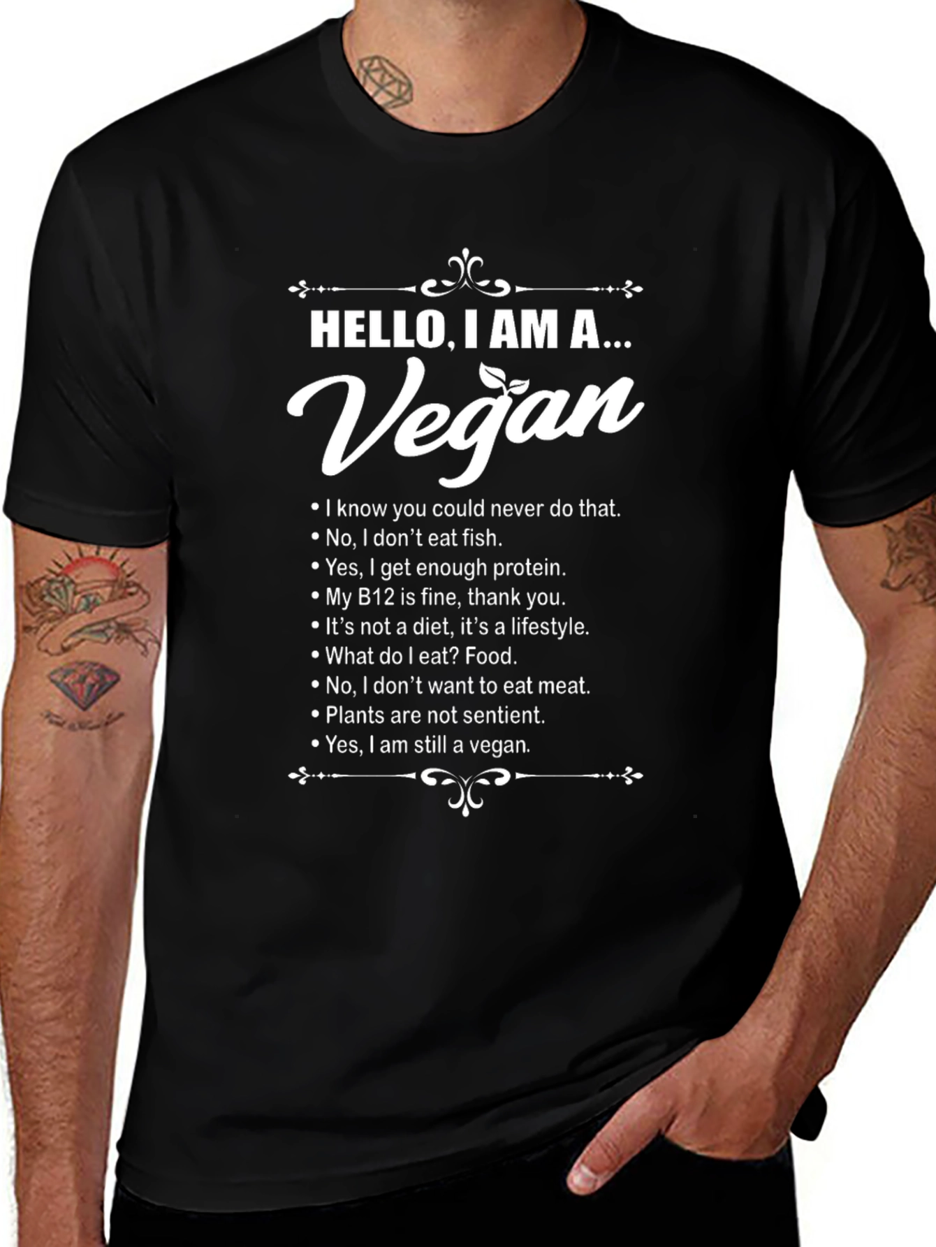 Vegan T-Shirt - Hello I Am A...