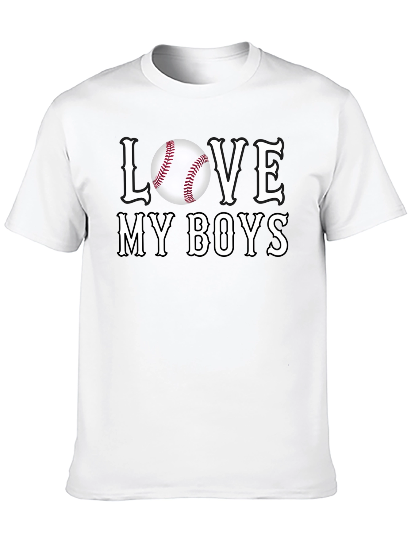 Love My Boys Baseball T-Shirt