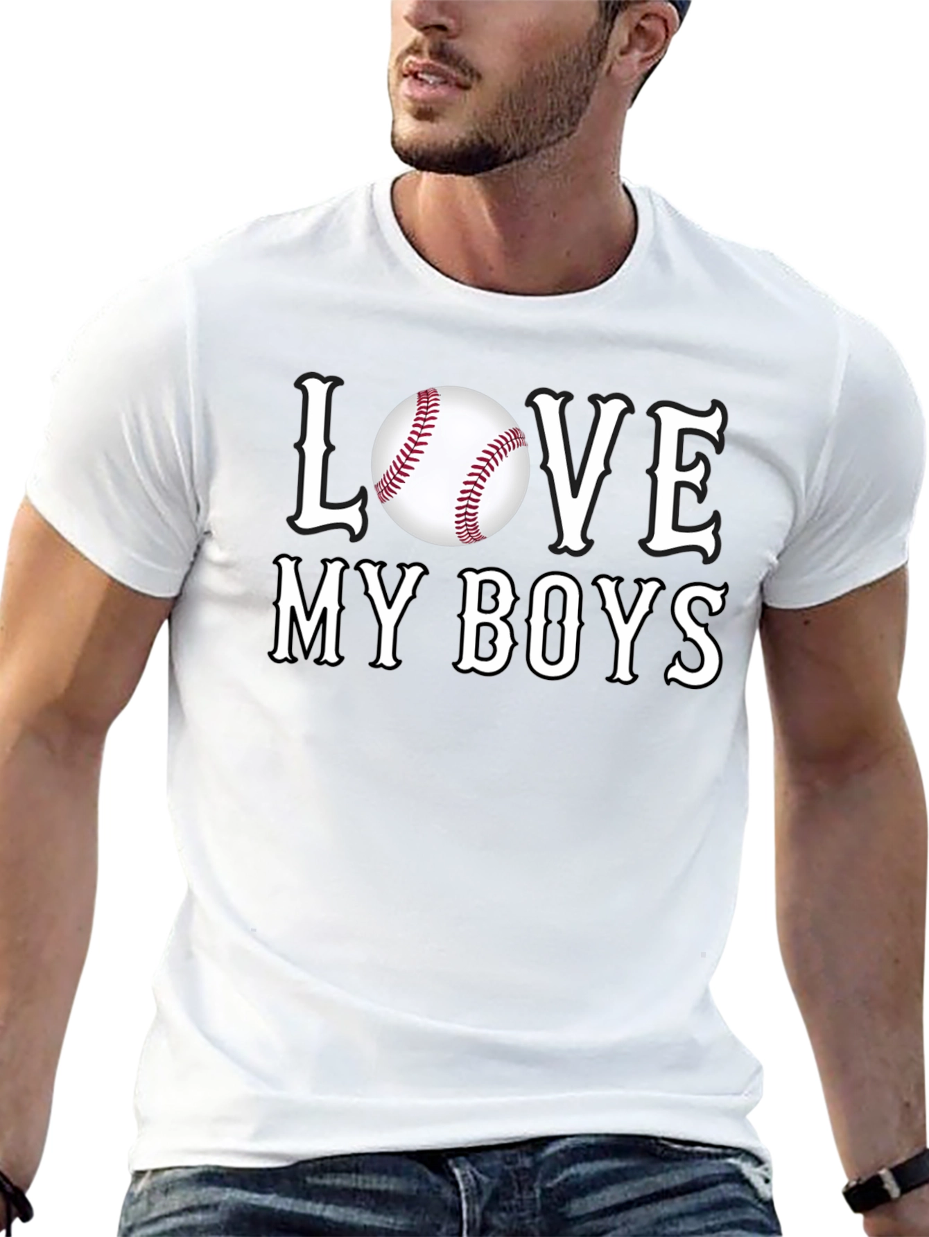 Love My Boys Baseball T-Shirt