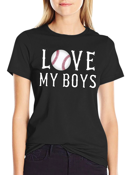 Love My Boys Baseball T-Shirt