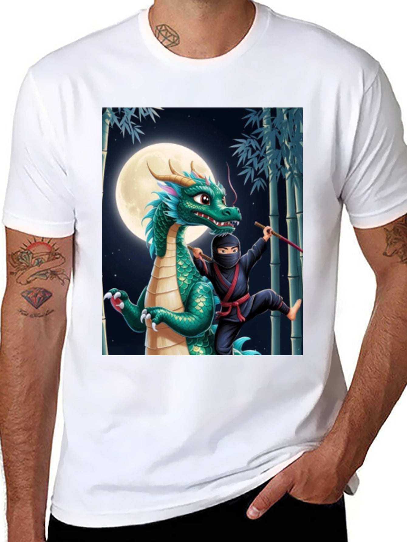 Dragon & Ninja Graphic Tee